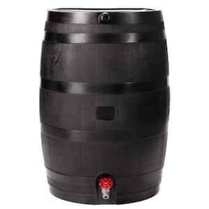 50 Gal. Rain Barrel Black Colour with Plastic Spigot
