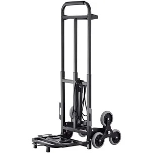 Stair Climbing Cart, 460 lbs. Capacity Stair Climber Hand Truck and Dolly, Heavy-Duty Folding Trolley Cart, Dual Handle