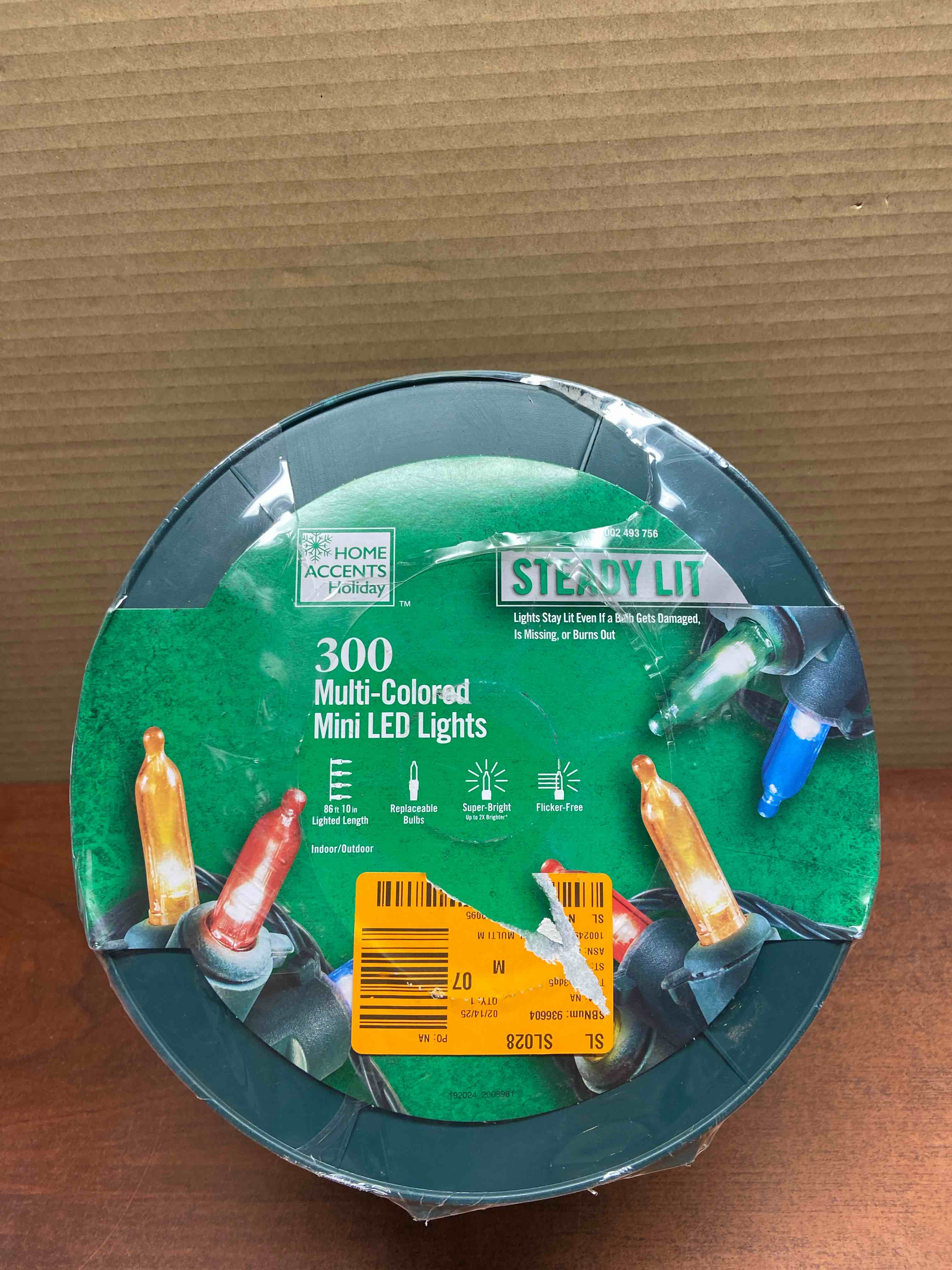 300 Count Multi-Colored Steady Lit Mini LED Lights