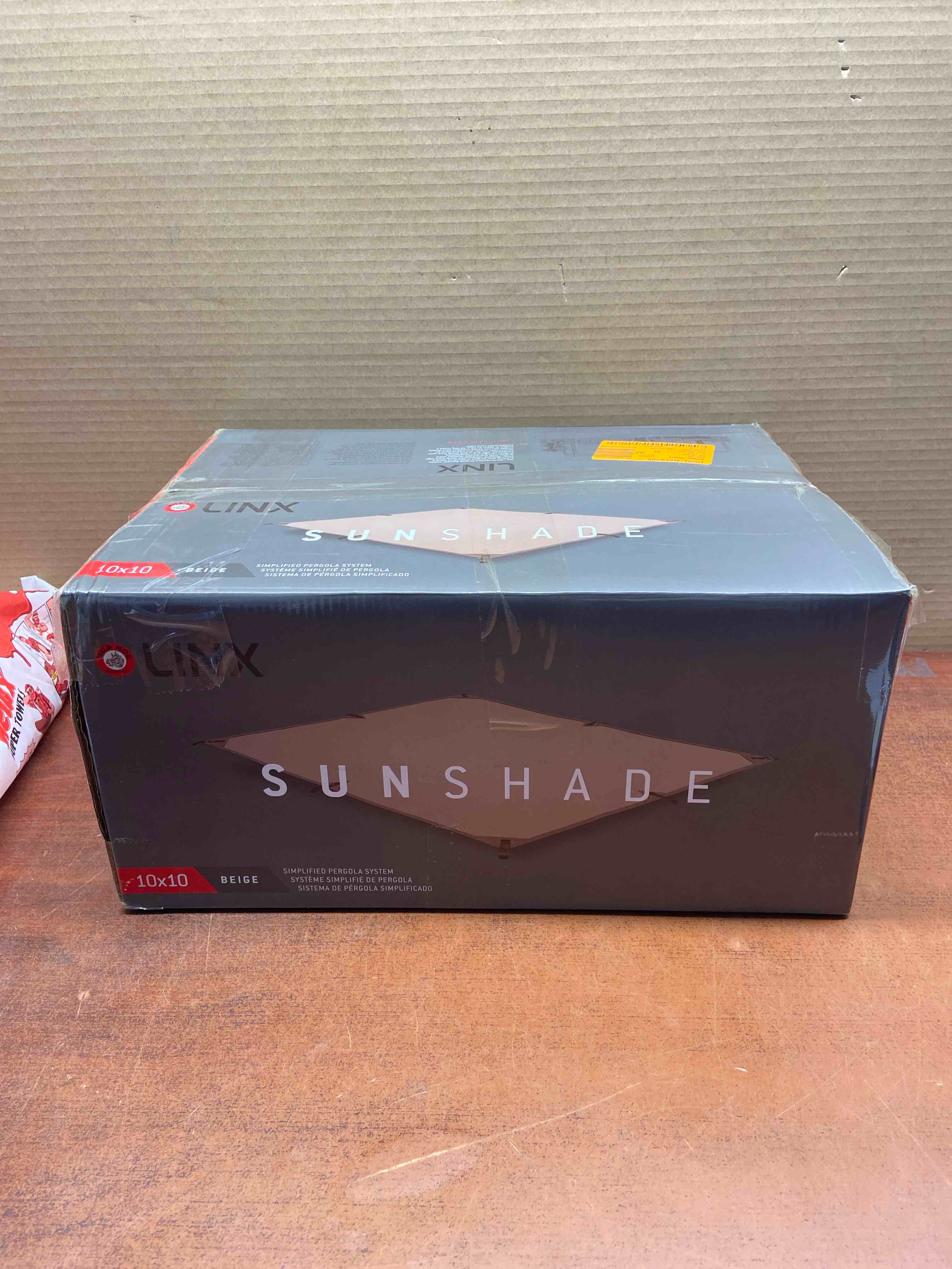 LINX 10 ft. x 10 ft. Beige HDPE Pergola Sunshade Kit