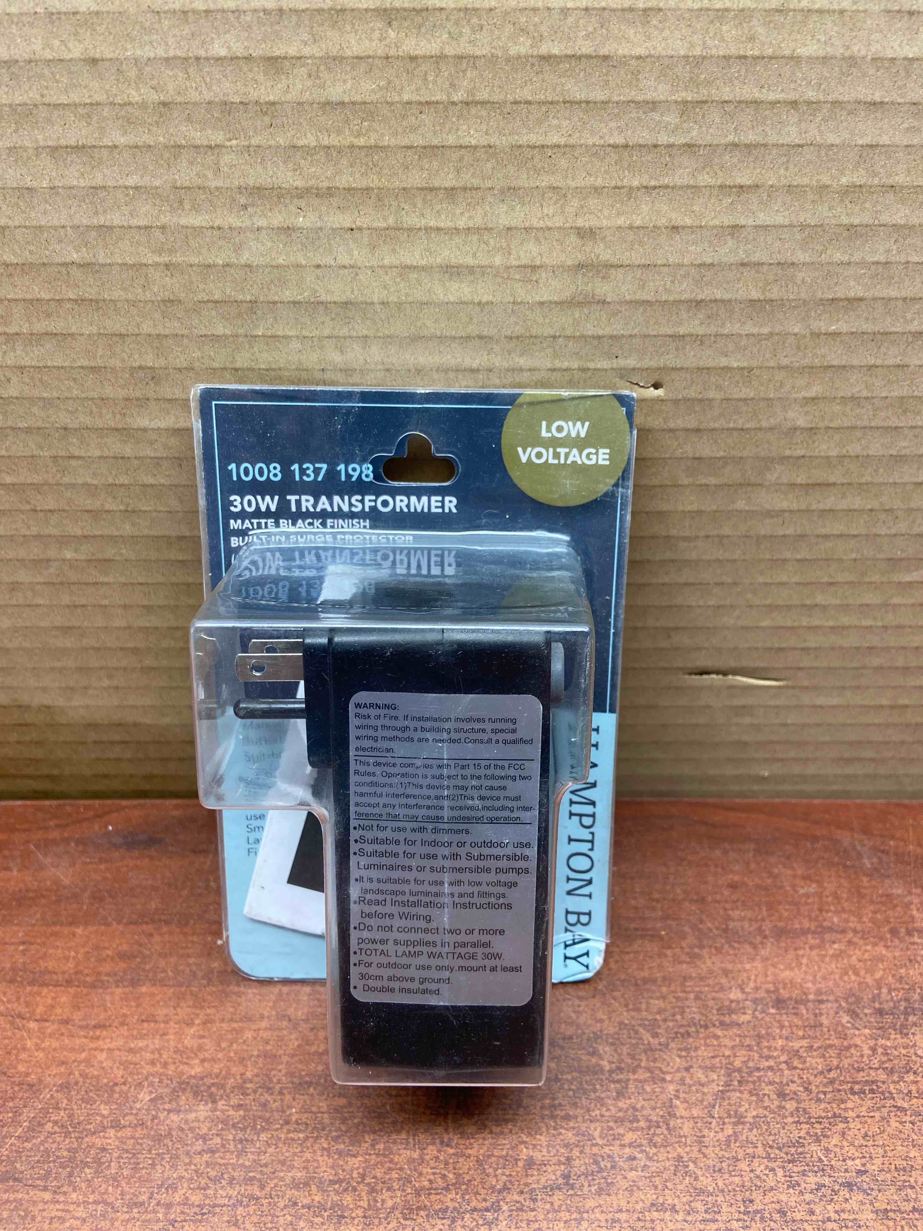 Hampton Bay Low Voltage 30-Watt Landscape 15-Volt Plug-in Transformer for Use with Smart Low Voltage Products