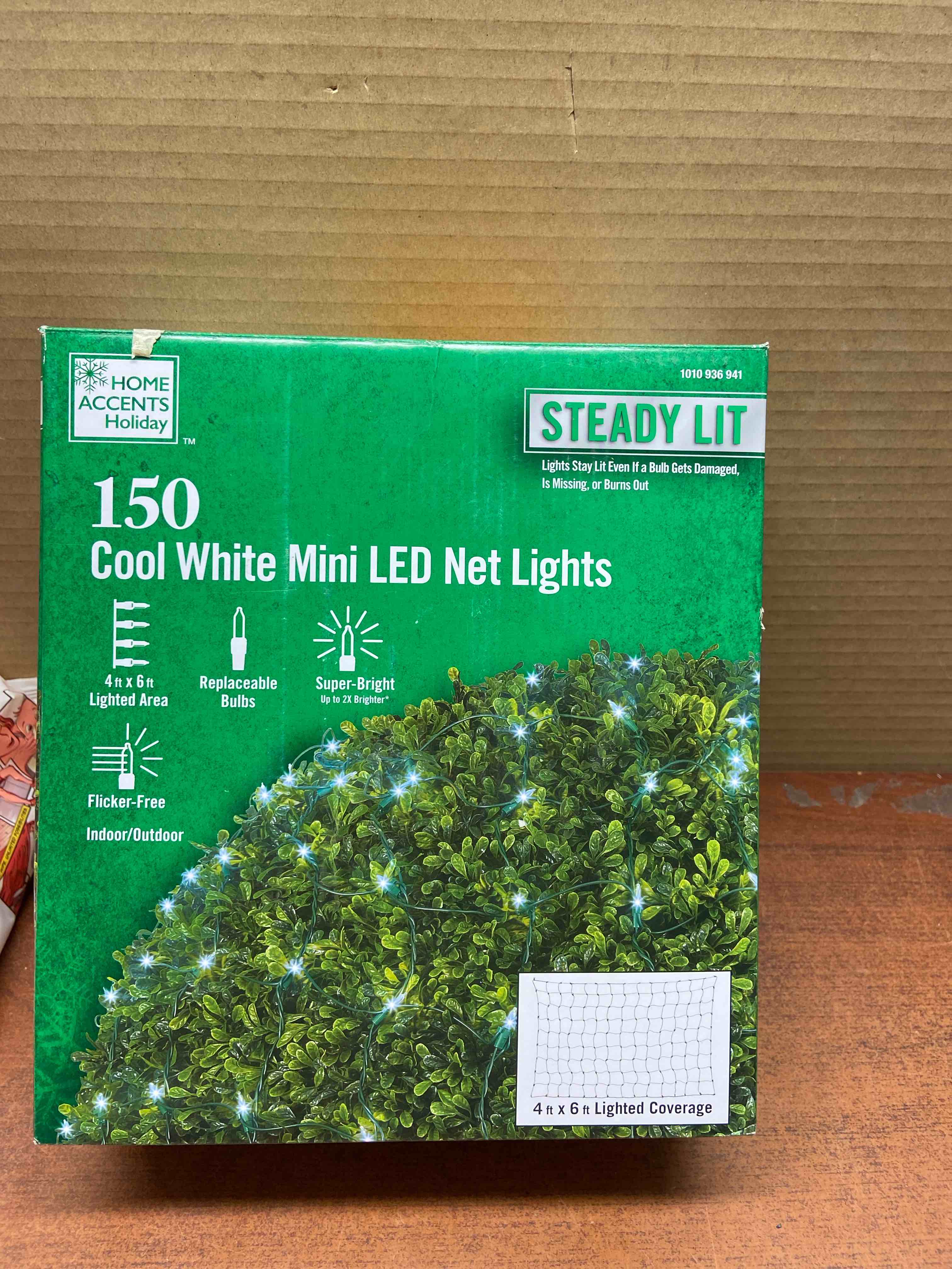 150 Count Cool White Steady Lit Mini LED Net Lights