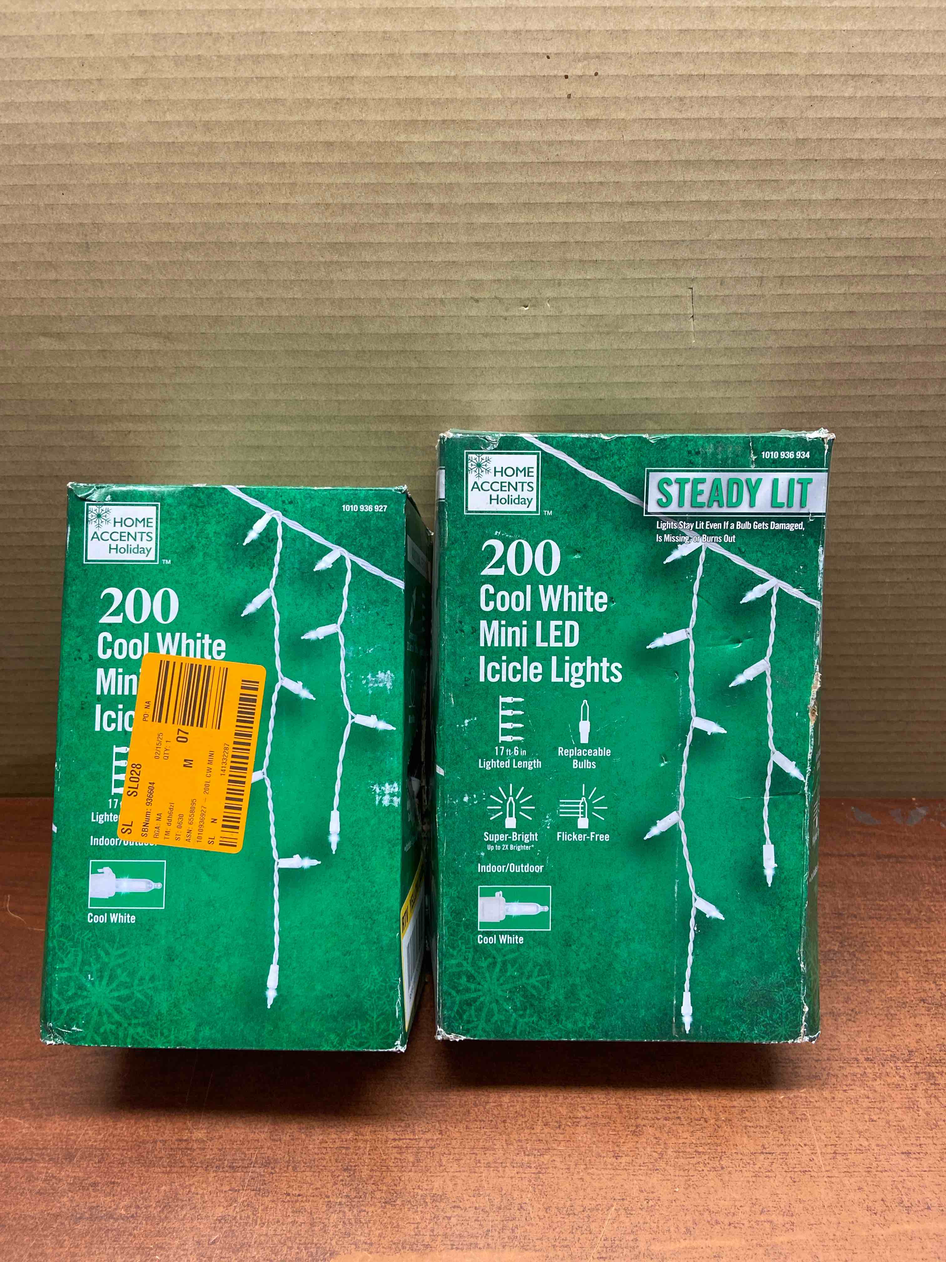 200 Count Cool White Steady Lit Mini LED Icicle Lights