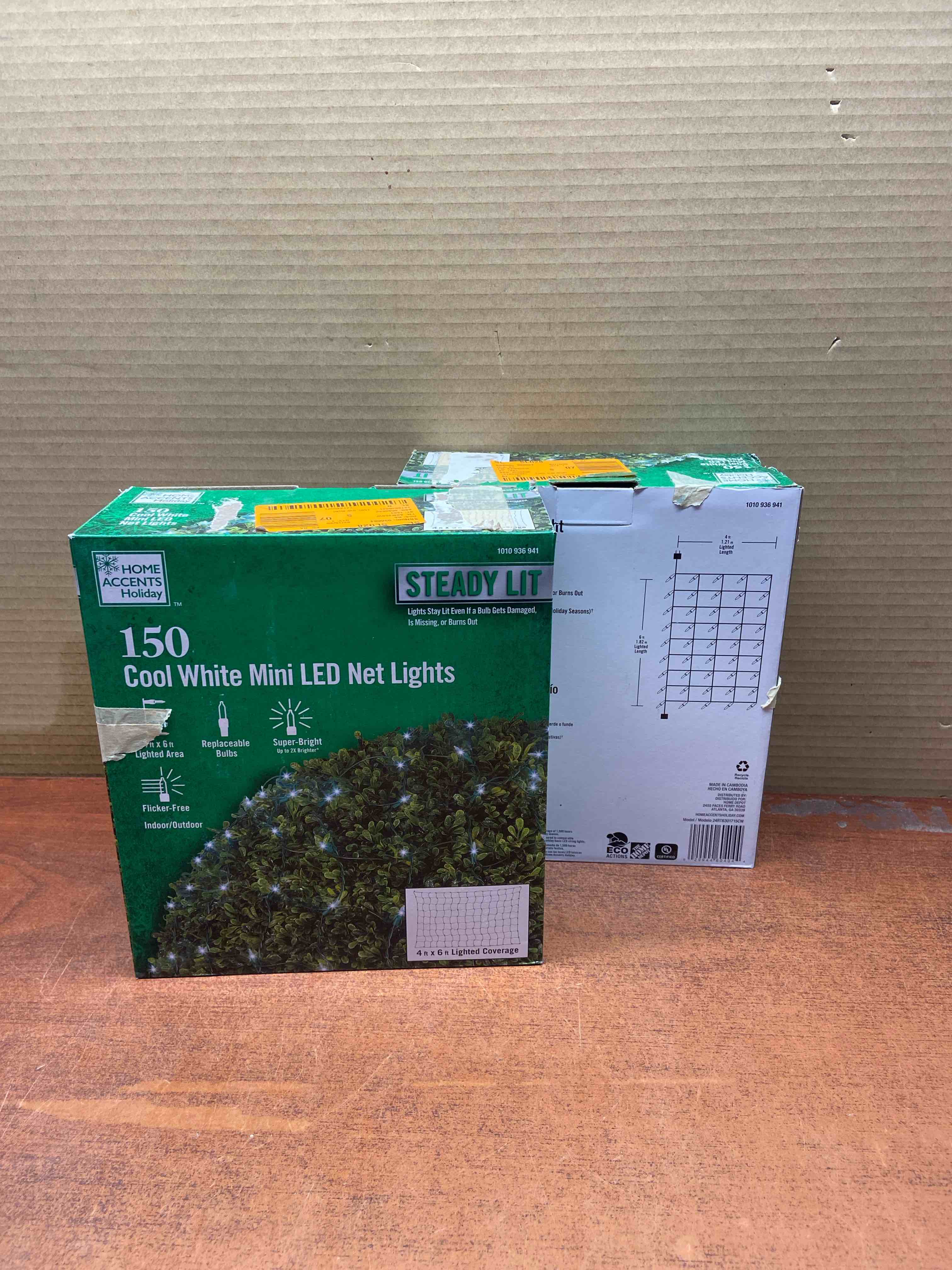 150 Count Cool White Steady Lit Mini LED Net Lights