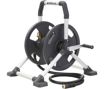 Gorilla 150’ Aluminum Zero-Rust Upright Hose Reel (B0B4PN2DDL)