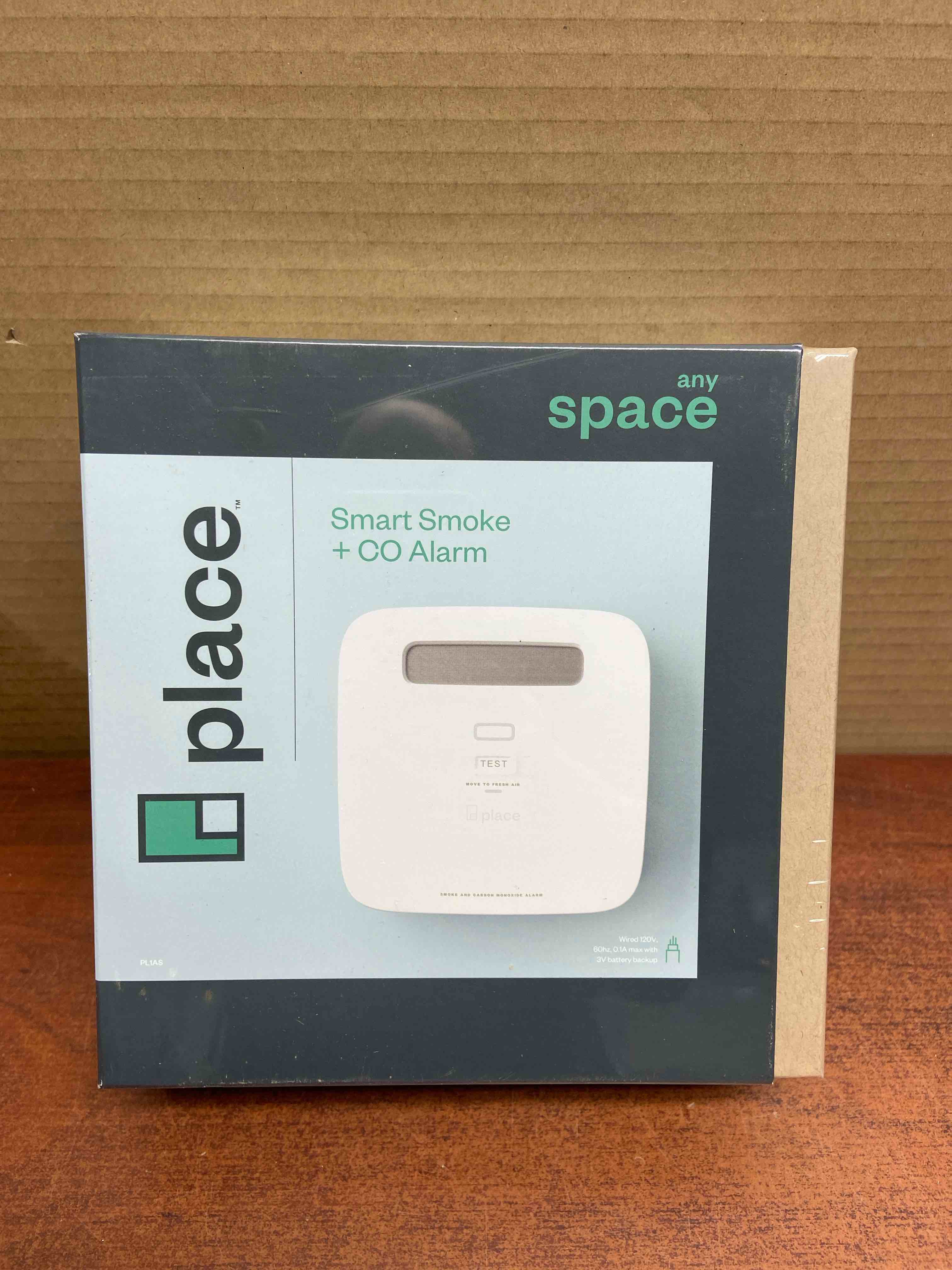 Any Space-Smart Smoke and Carbon Monoxide Detector and Alarm-Hardwired with Battery Backup PL1AS