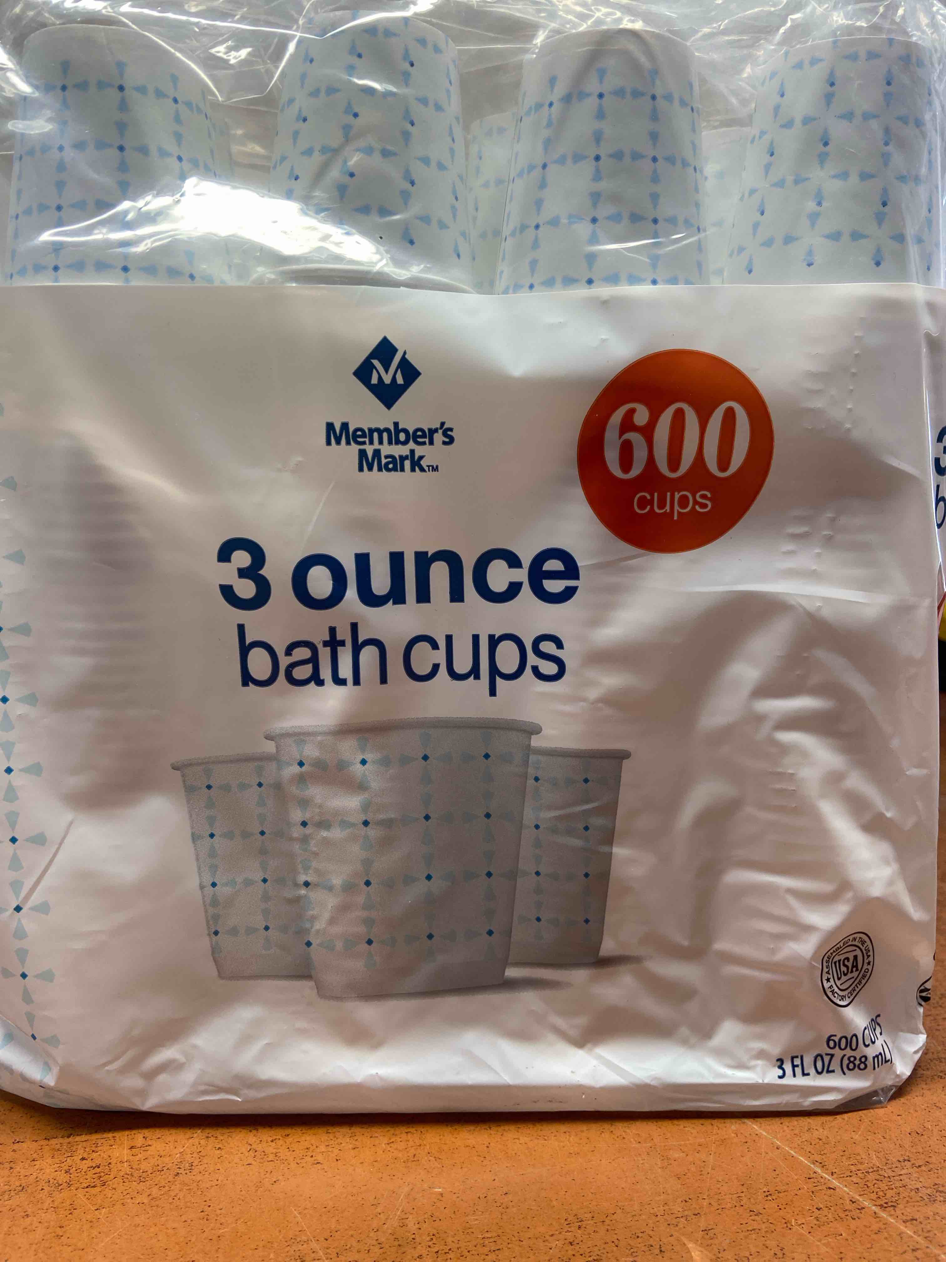 Member's Mark Printed Paper Bath Cold Cup (3 oz, 600 ct.)