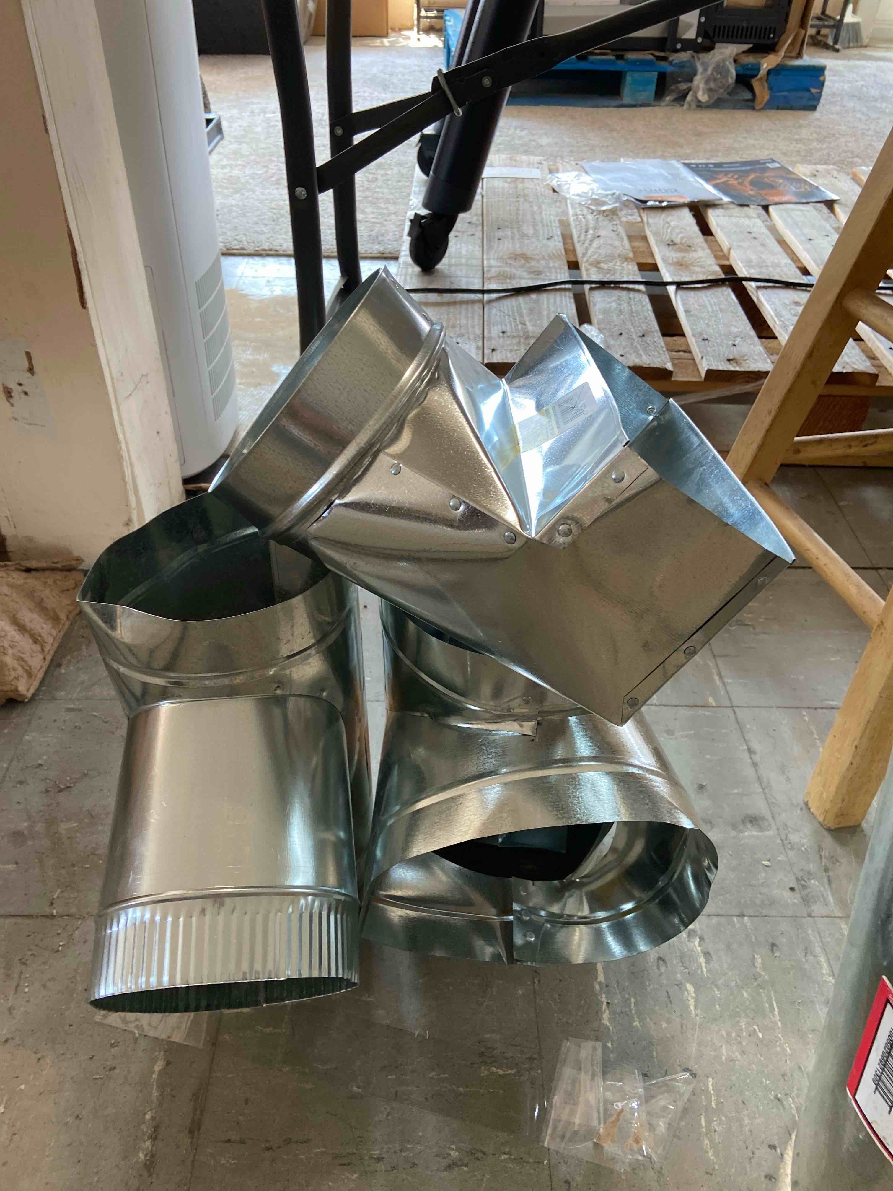 sheet metal parts. **parts need to be bent back to shape