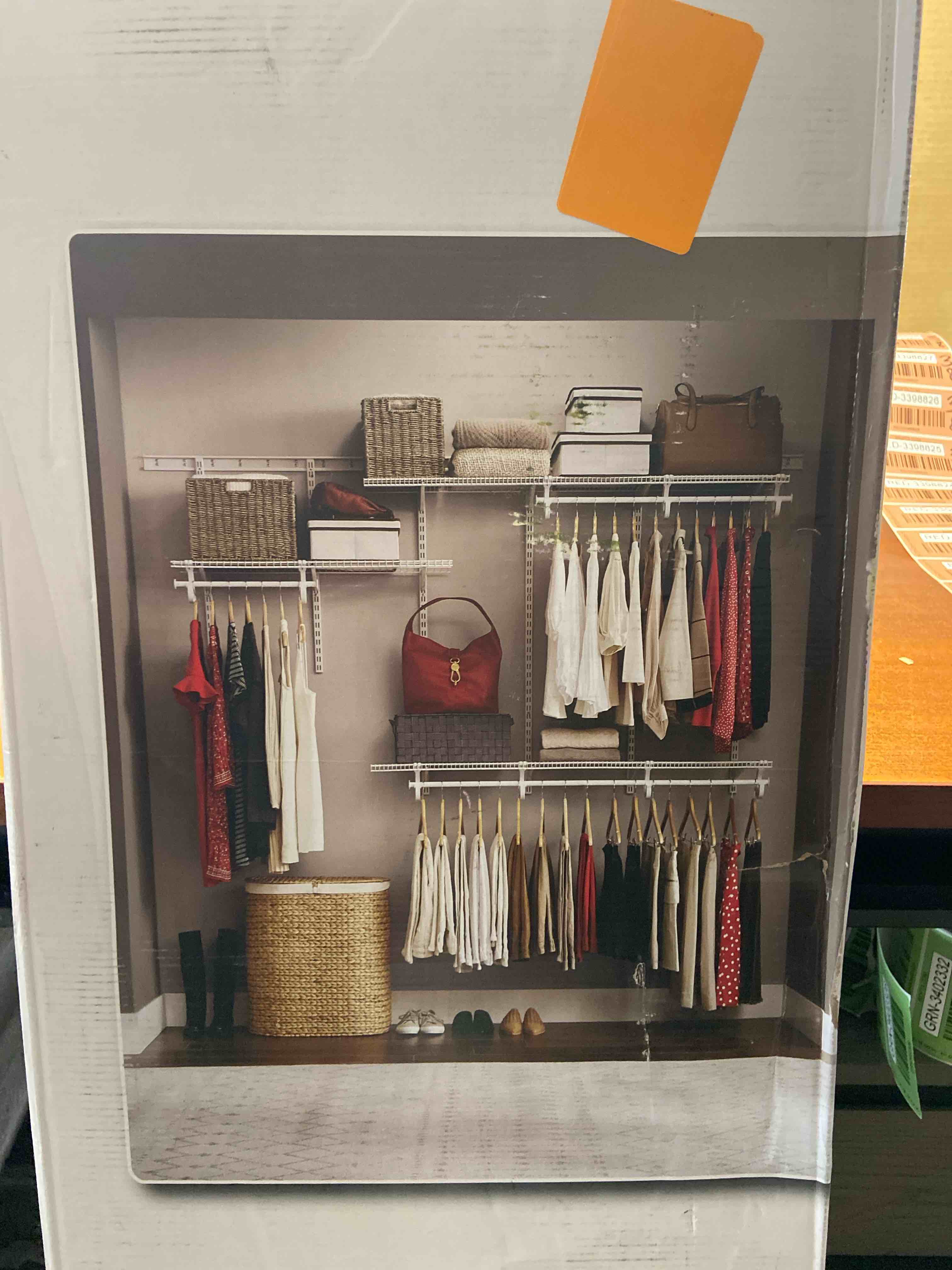 5 ft. - 8 ft. Heavy Duty Closet Organizer Kit