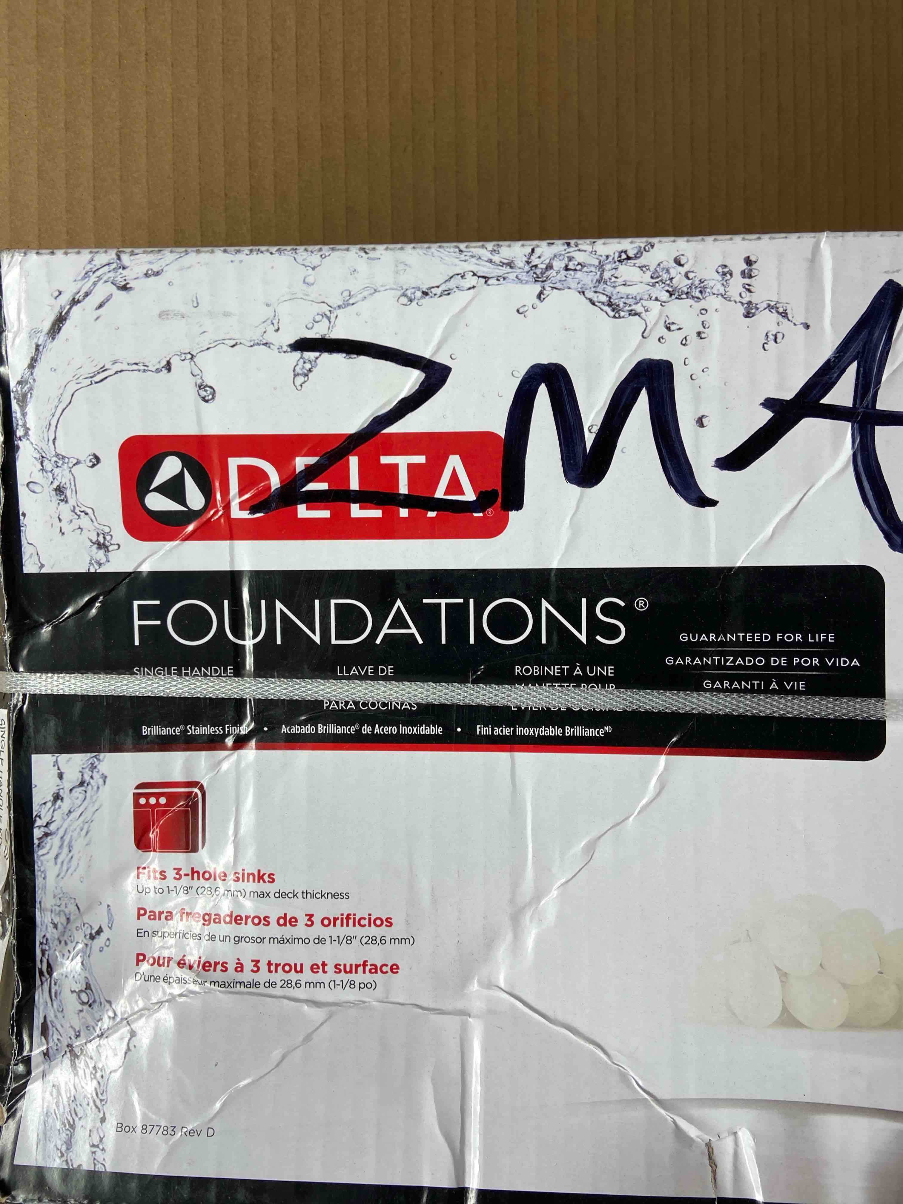 Foundations Single Handle Kitchen Faucet in Stainless B1310LFSS