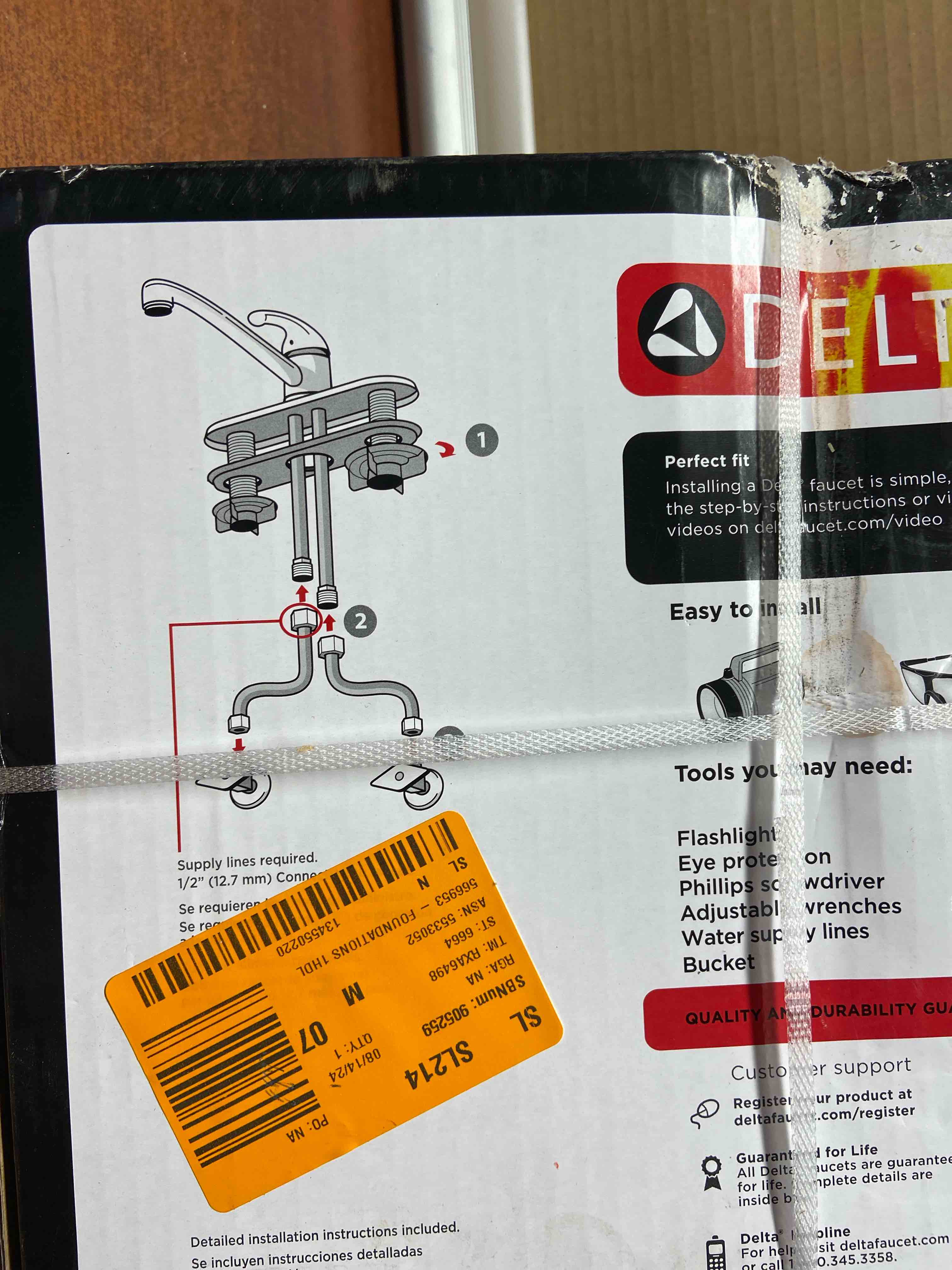 Foundations Single Handle Kitchen Faucet in Stainless B1310LFSS