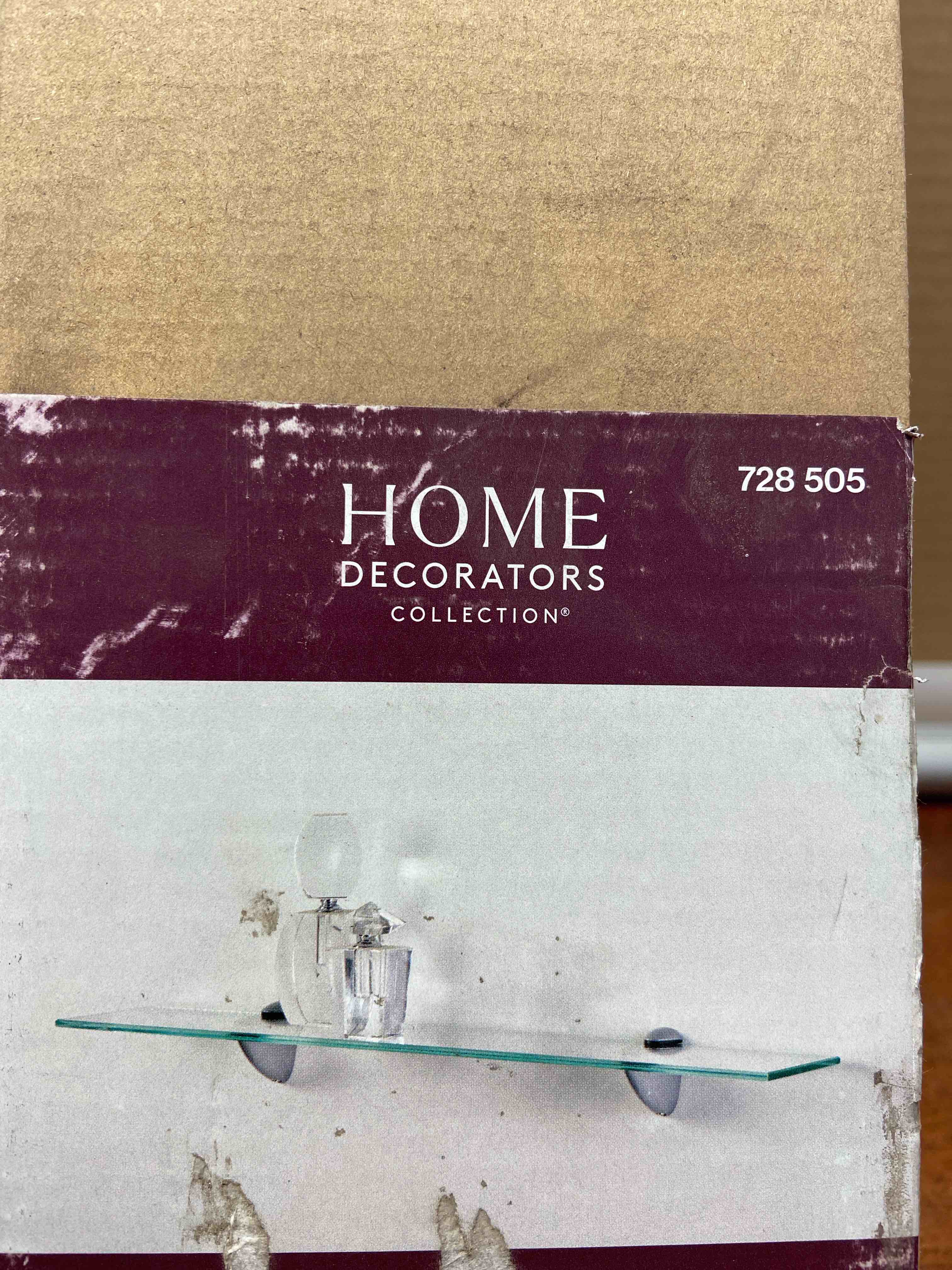 LTL Home Products HDCL424 24 x 4 in. Wallscapes Clear Glass Shelf Kit