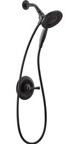 Delta Chamberlain In2ition 2-in-1 Single-Handle 4-Spray Shower Faucet in Matte Black (Valve Included)