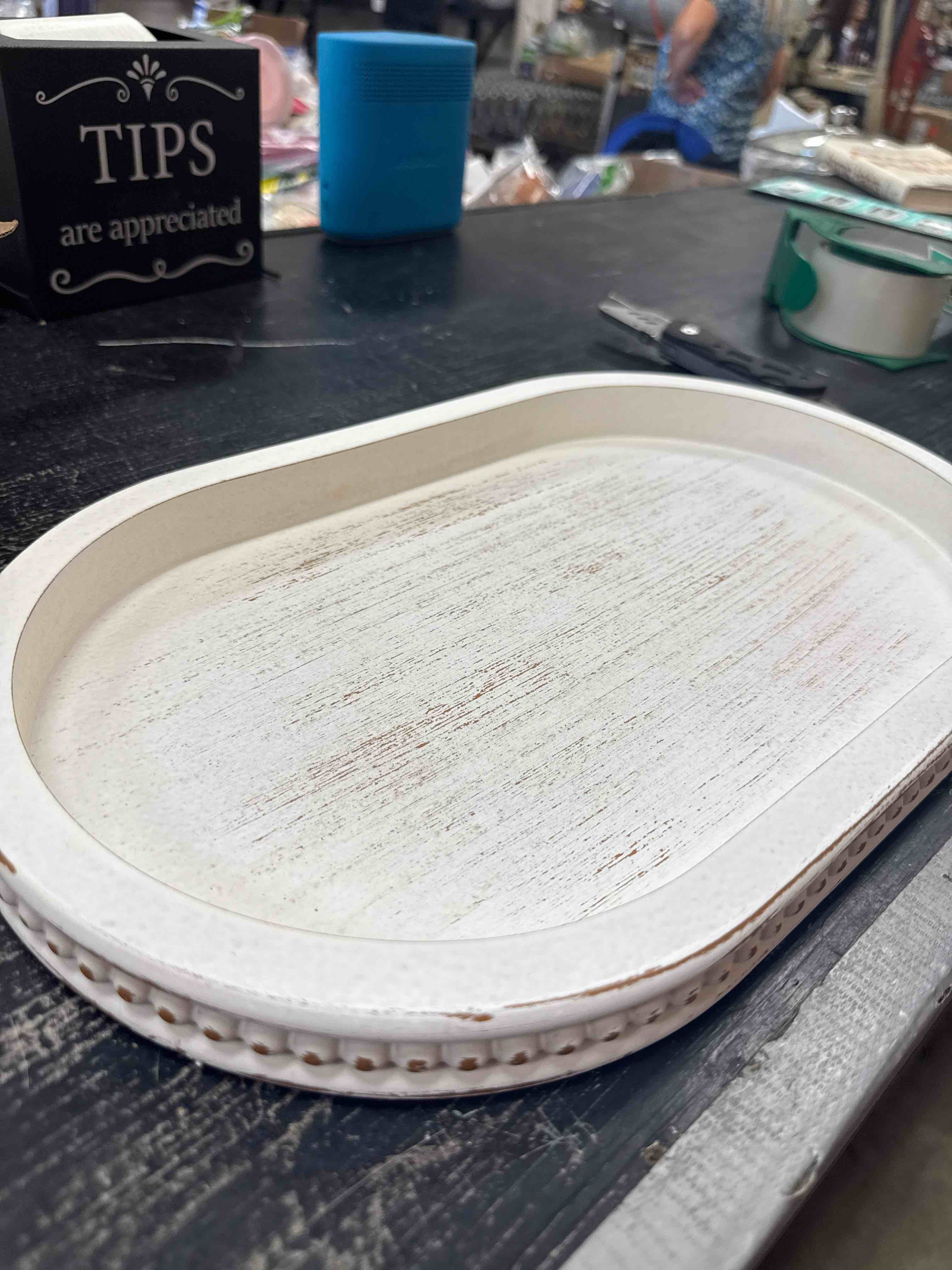 15” Oval Table decorative 