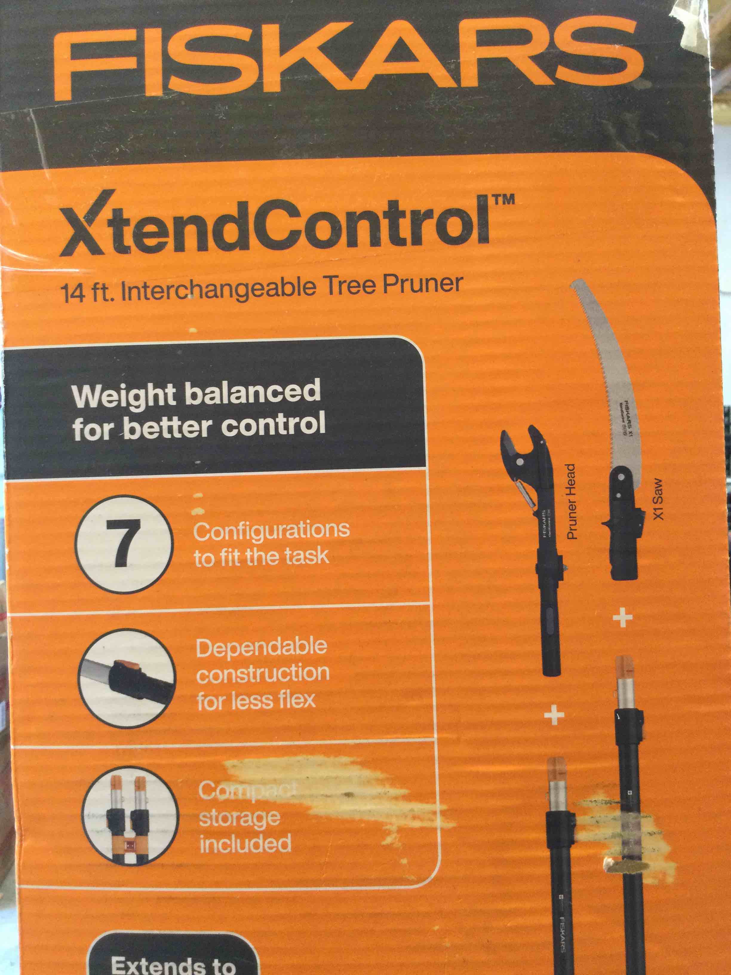 Fiskars Xtend Control 14 ft. Interchangeable Tree Pruner