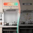 30” W x 24” H Wall Shield for Kitchen Range Hoods - Color: Stainless Steel