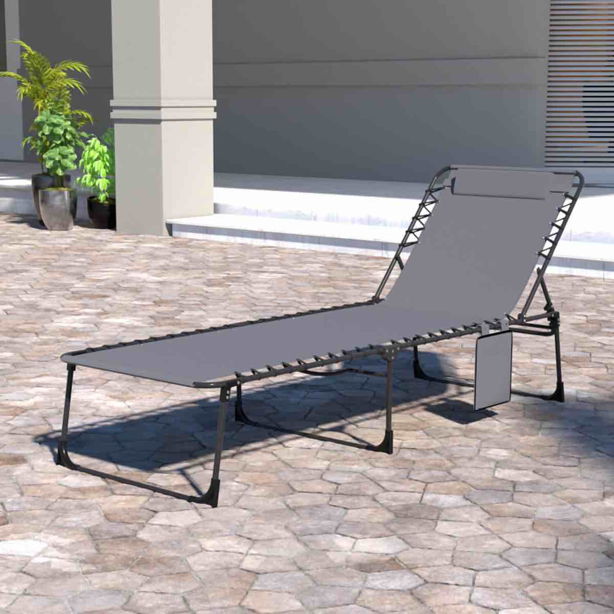 VEIKOUS Folding Chaise Lounge