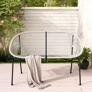 Outdoor Loveseat - White
