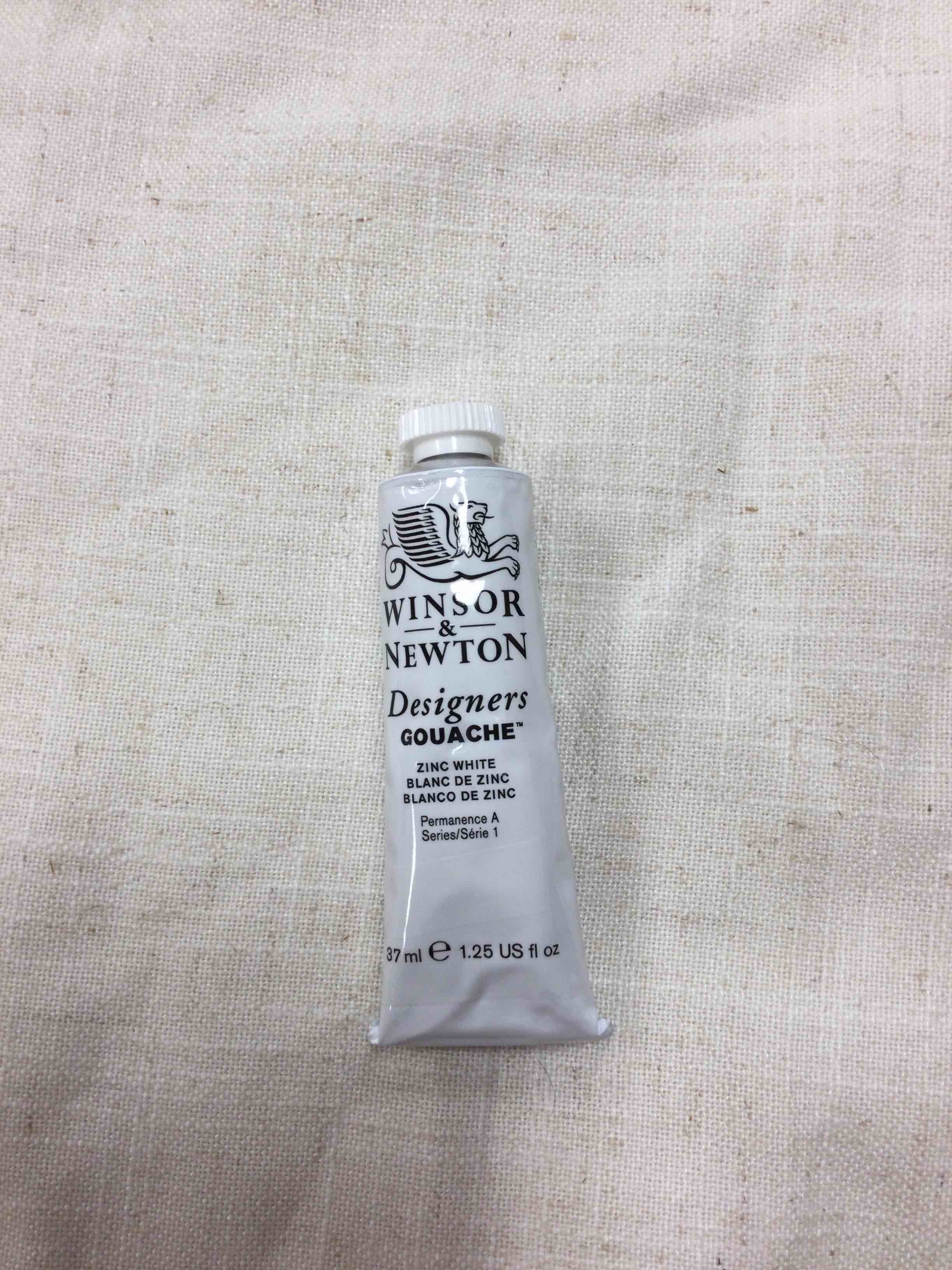 Winsor & Newton Designers Gouache zinc White, 37ml (1.25-oz) Tube, 