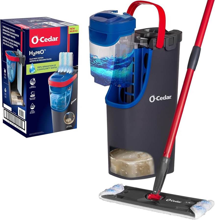 O-Cedar H2prO Microfiber Flat Mop System