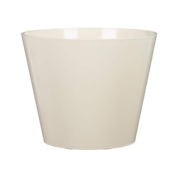 11.8 in. x 11.8 in. D x 9.4 in. H Davina Medium Cream Resin Pot