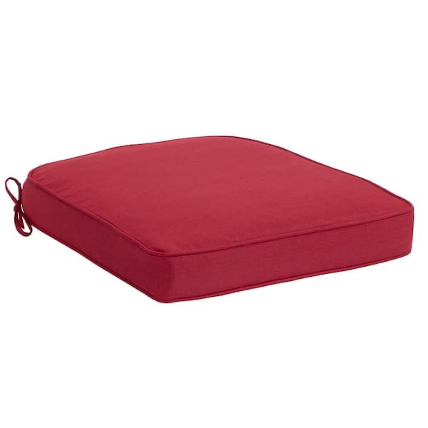 20 in. W x 20 in. D Cushionguard Universal Outdoor Seat Pad in Chili