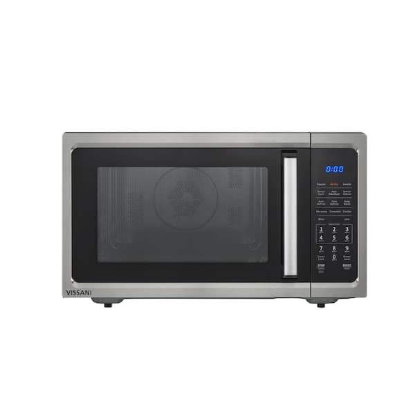 Used. 1.5 cu. ft. Countertop Convection Microwave in Fingerprint Resistant Stainless Steel with Air Fryer and Sensor cooking