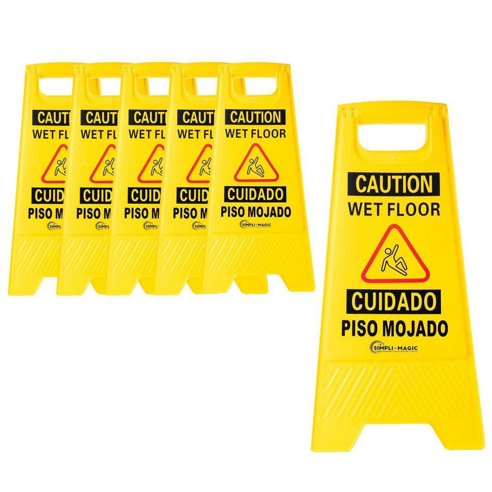 Wet Floor Signs (6-Pack)
