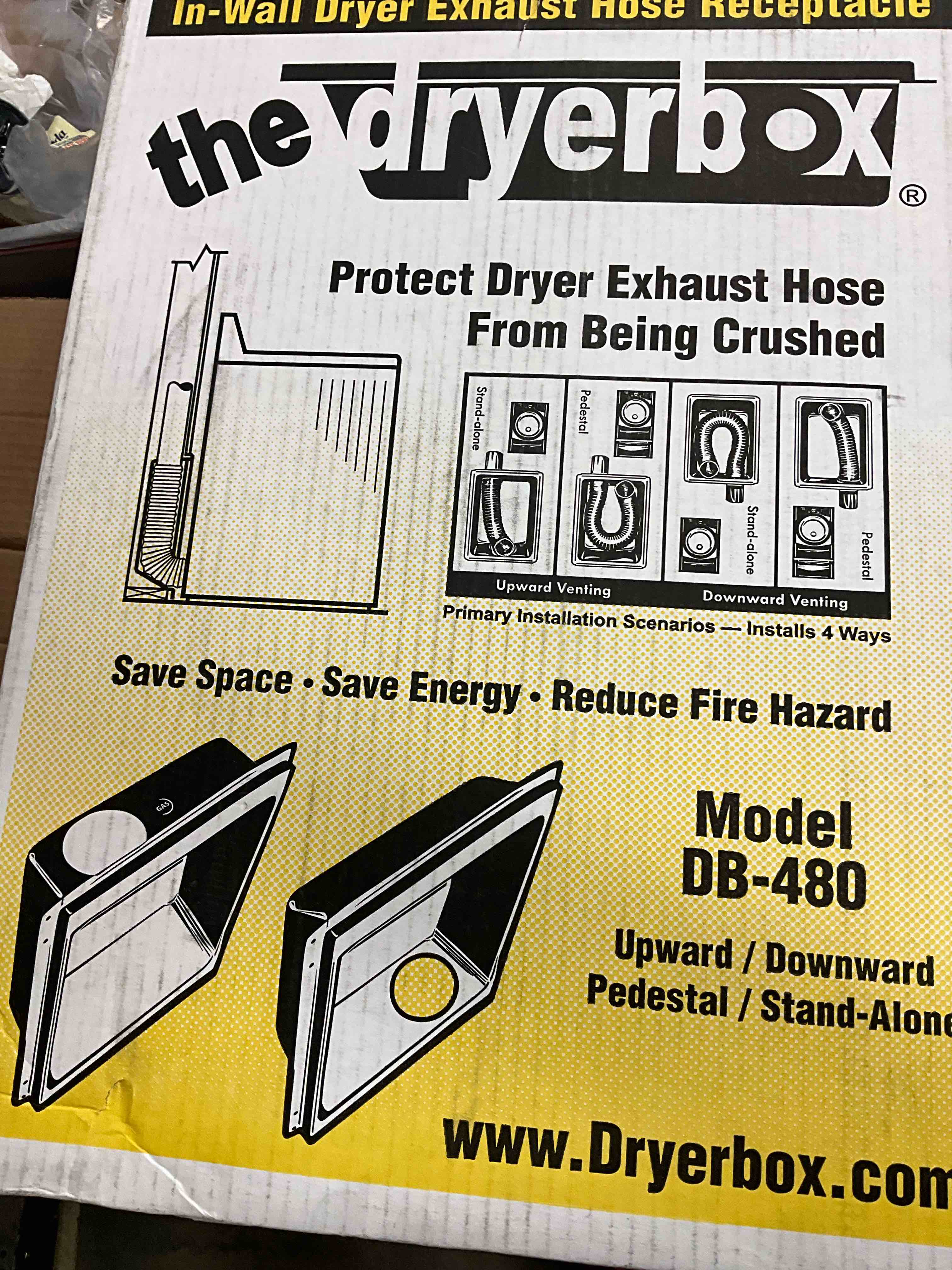 The Dryer Box DB-480 4.25 in. Dryer Box Metal Recess