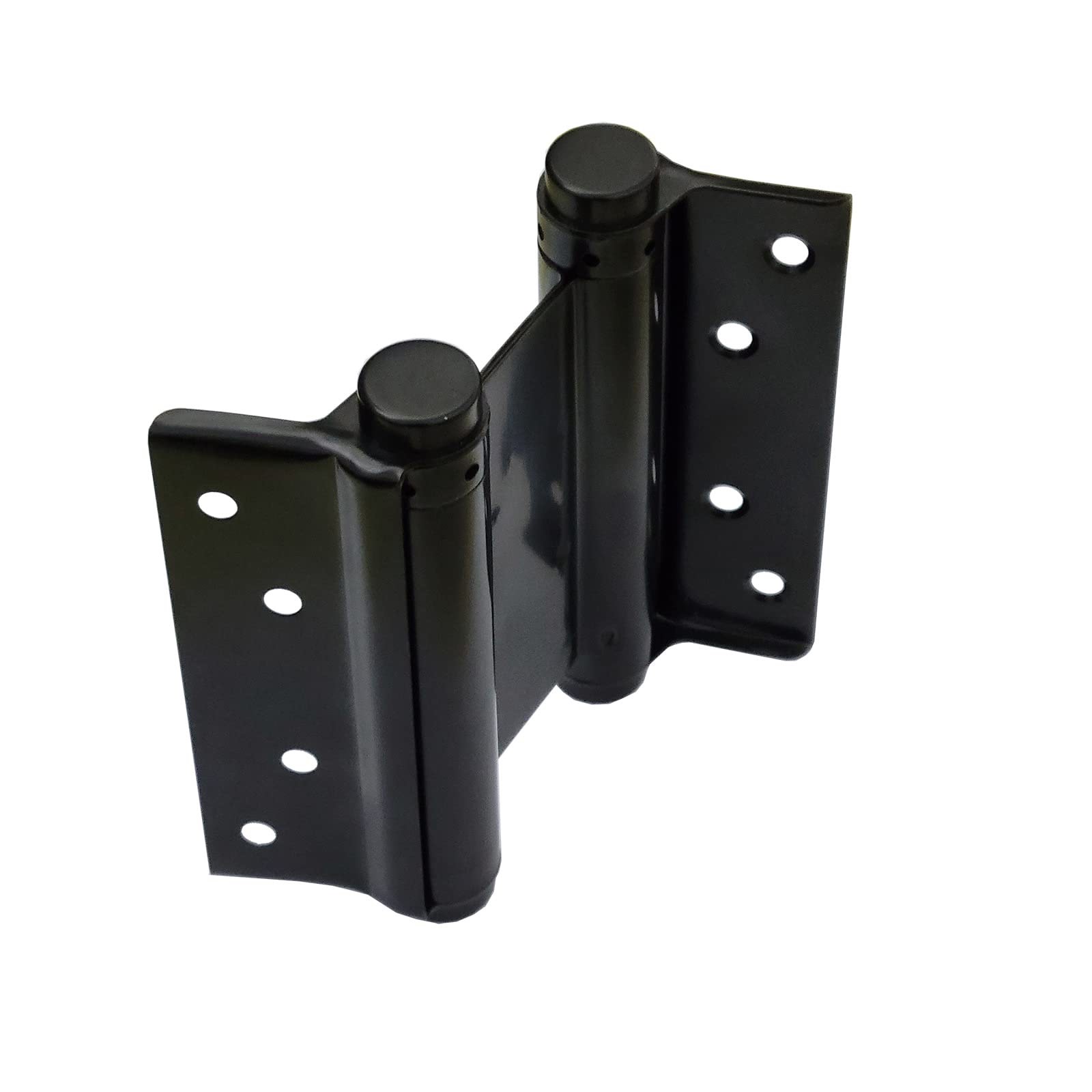 1 pair (2pcs) 4” stainless steel matte black double action spring door hinge for saloon cafe door