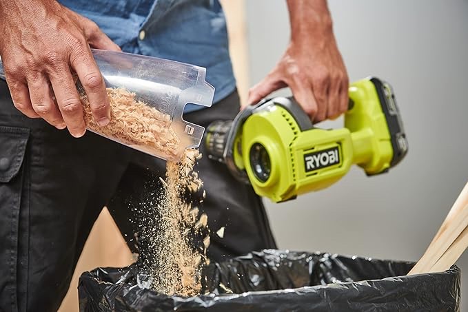 ryobi - handheld vacuum cleaner 18v - 29 aw - 1000 l/min - 0.85 m3/min - collector 600 ml - rhv18-0