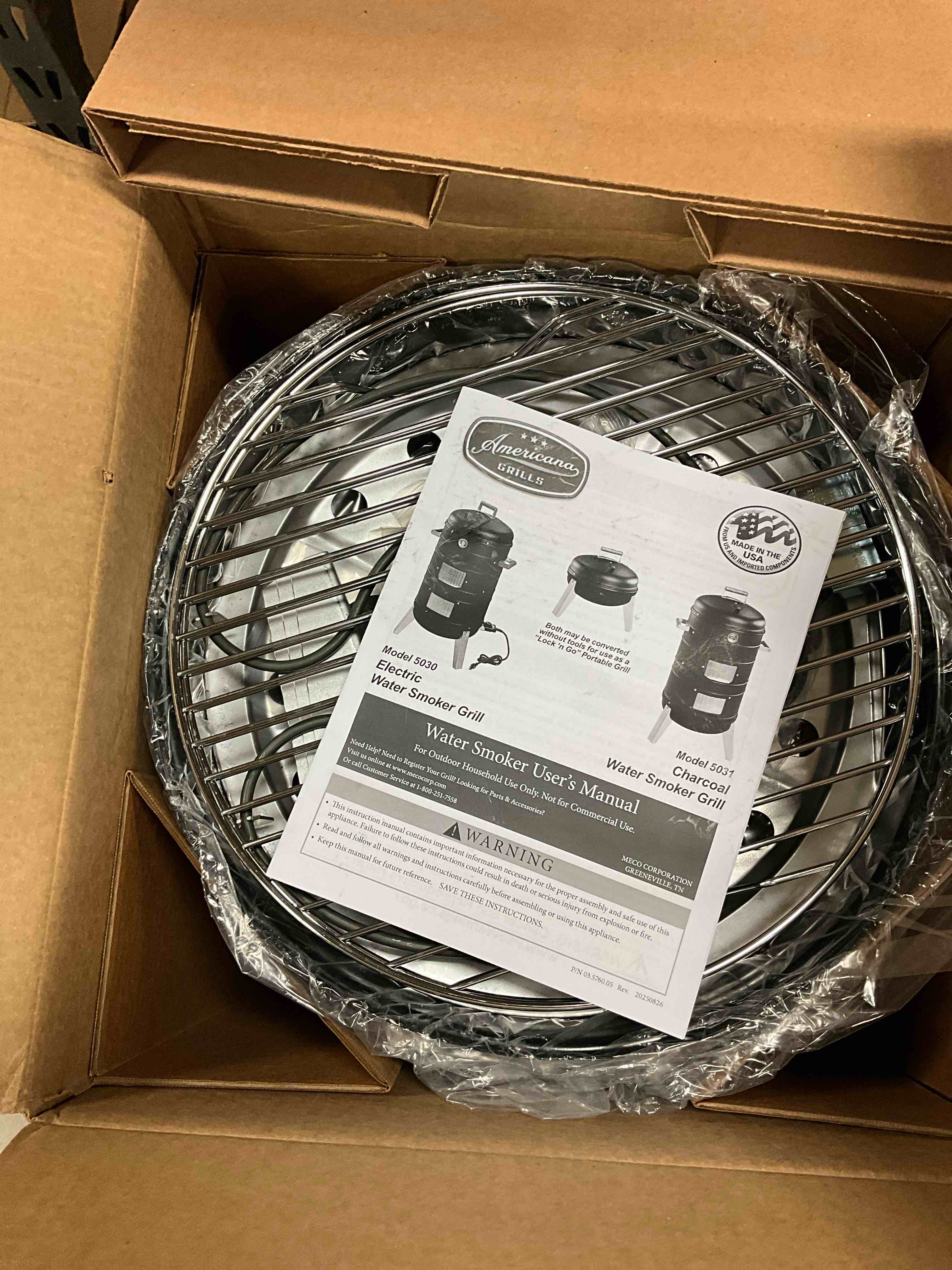 Condition photo showing New/Like New for 2-in-1 Charcoal Water Smoker Grill