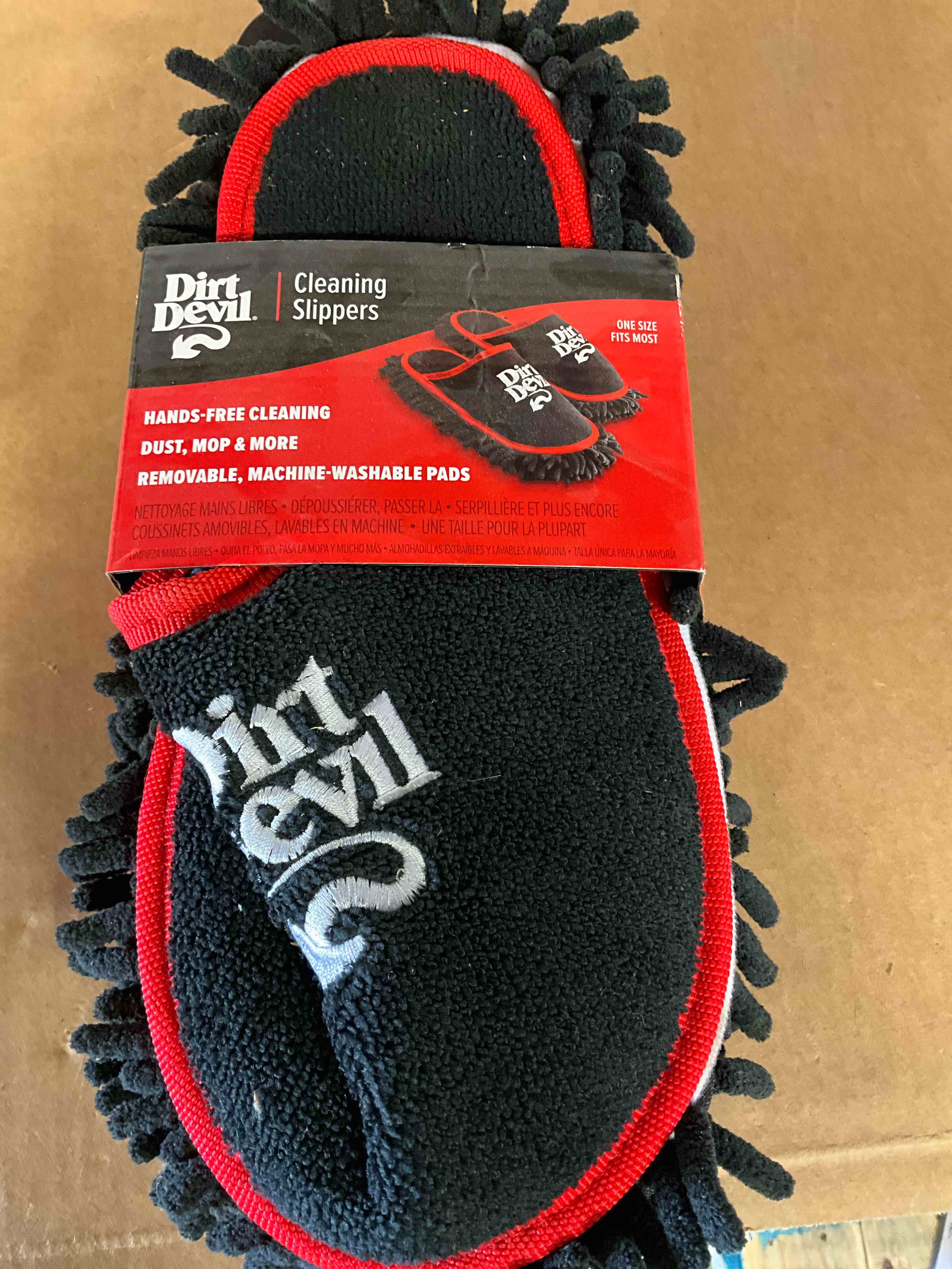 Condition photo showing New/Like New for Dirt Devil Microfiber Cleaning Slippers 1 pk