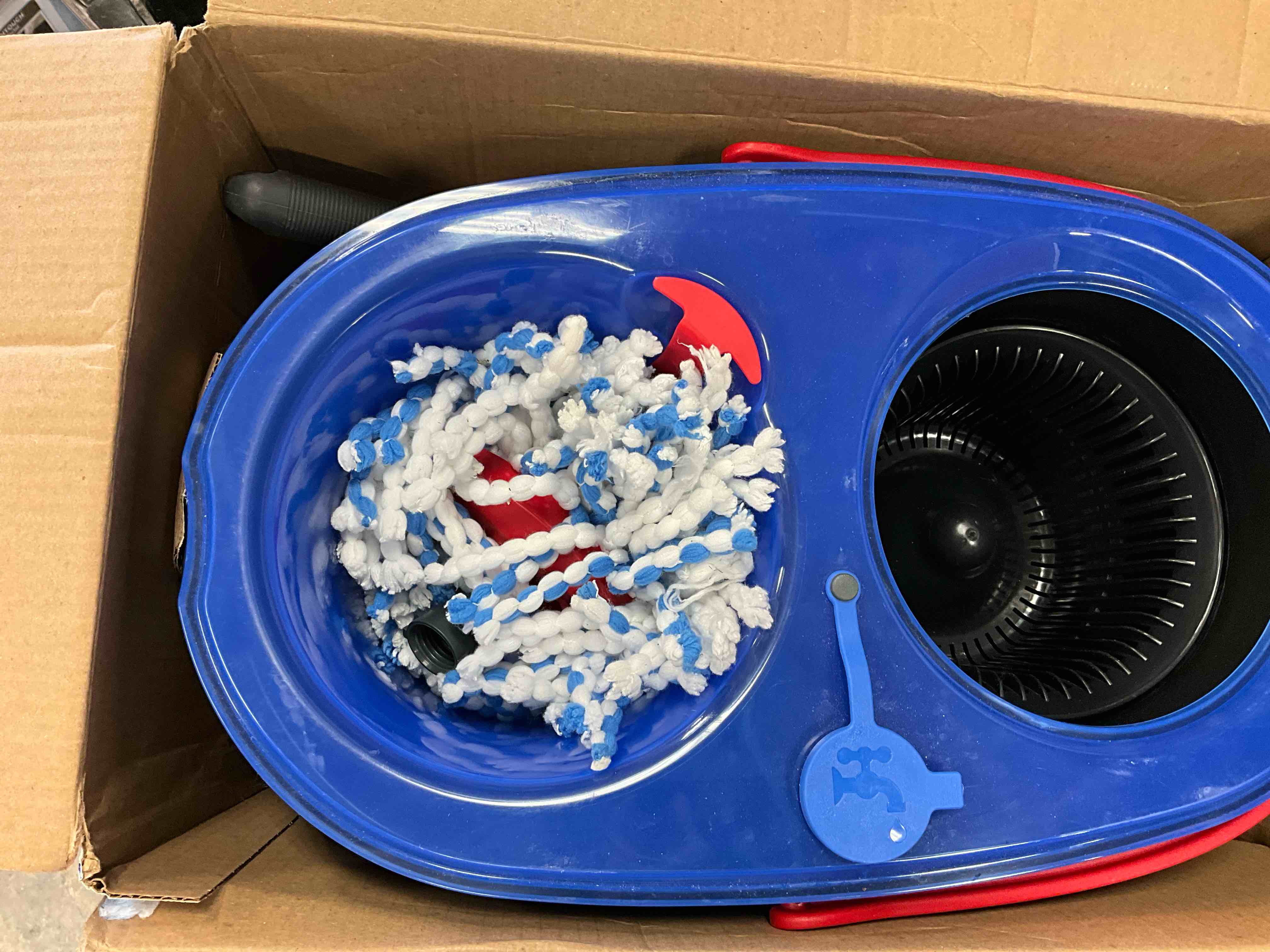 Condition photo showing New/Like New for RinseClean Deep Clean Microfiber Spin Mop, Clean with Clean Water (The Home Depot Exclusive)