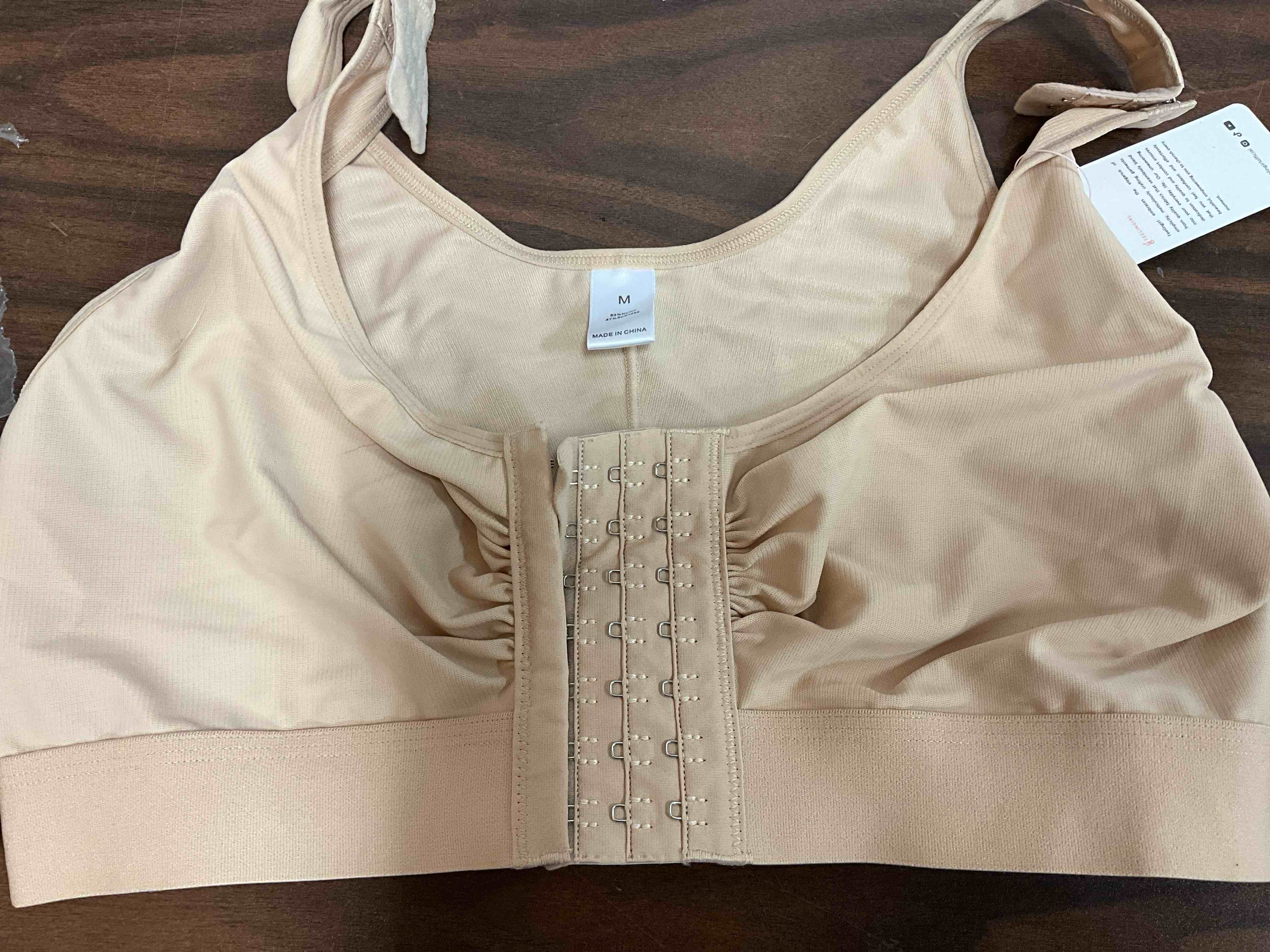 Condition photo showing New/Like New for feelingirl post surgery compression bra for women's front closure bra with adjustable straps wirefree medium skin
