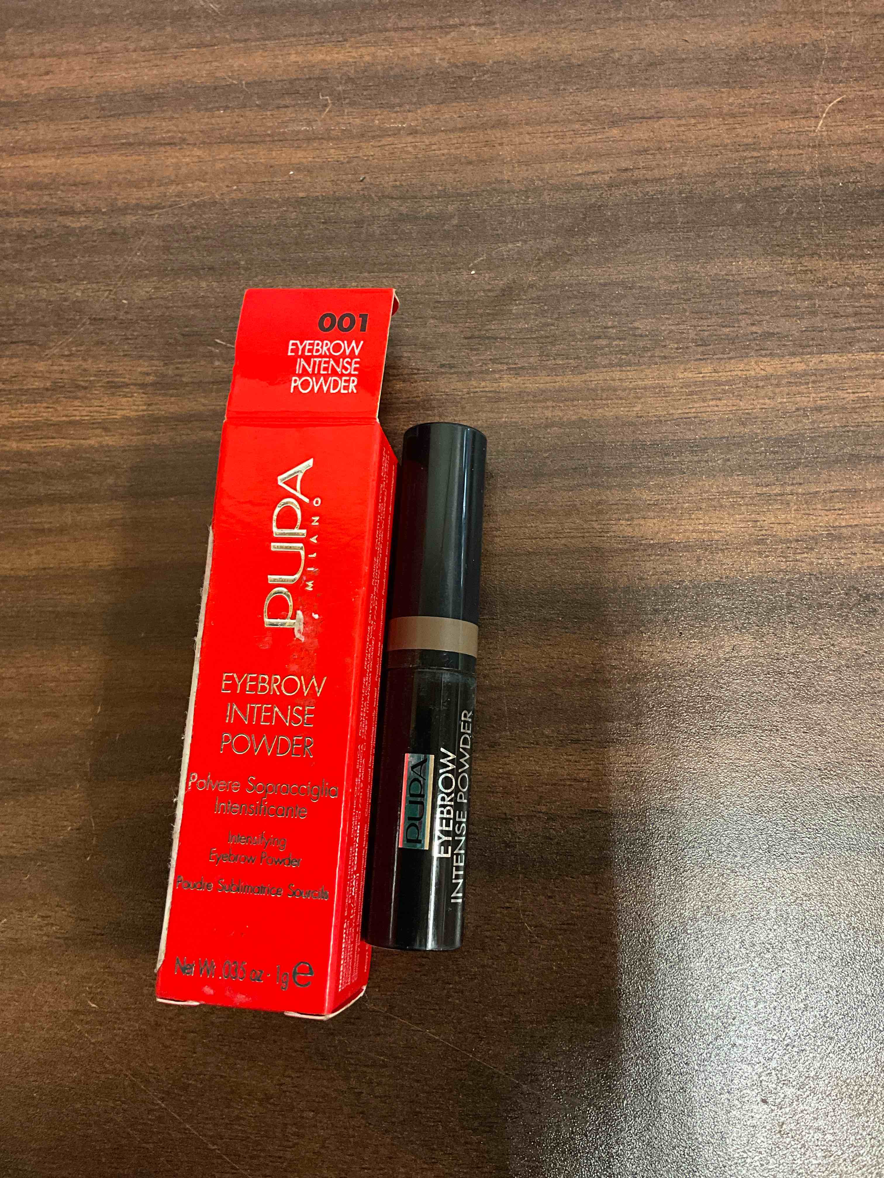 Condition photo showing Good Condition for pupa milano eyebrow intense powder - instant tinting brow definer powder - buildable, soft, smudge proof texture - gives thin, sparse brows natural color and shape