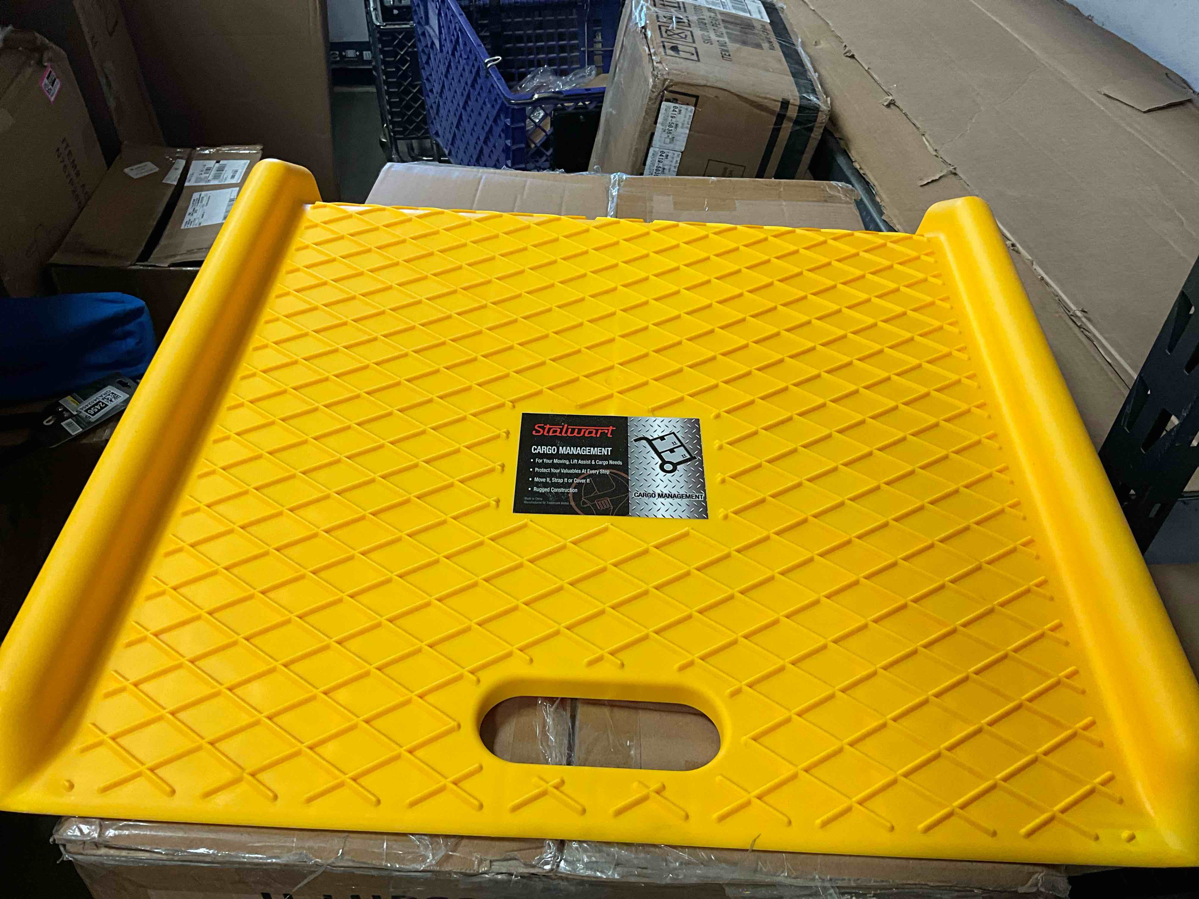Condition photo showing New/Like New for stalwart portable high-density curb ramp with 1000 lbs. weight capacity