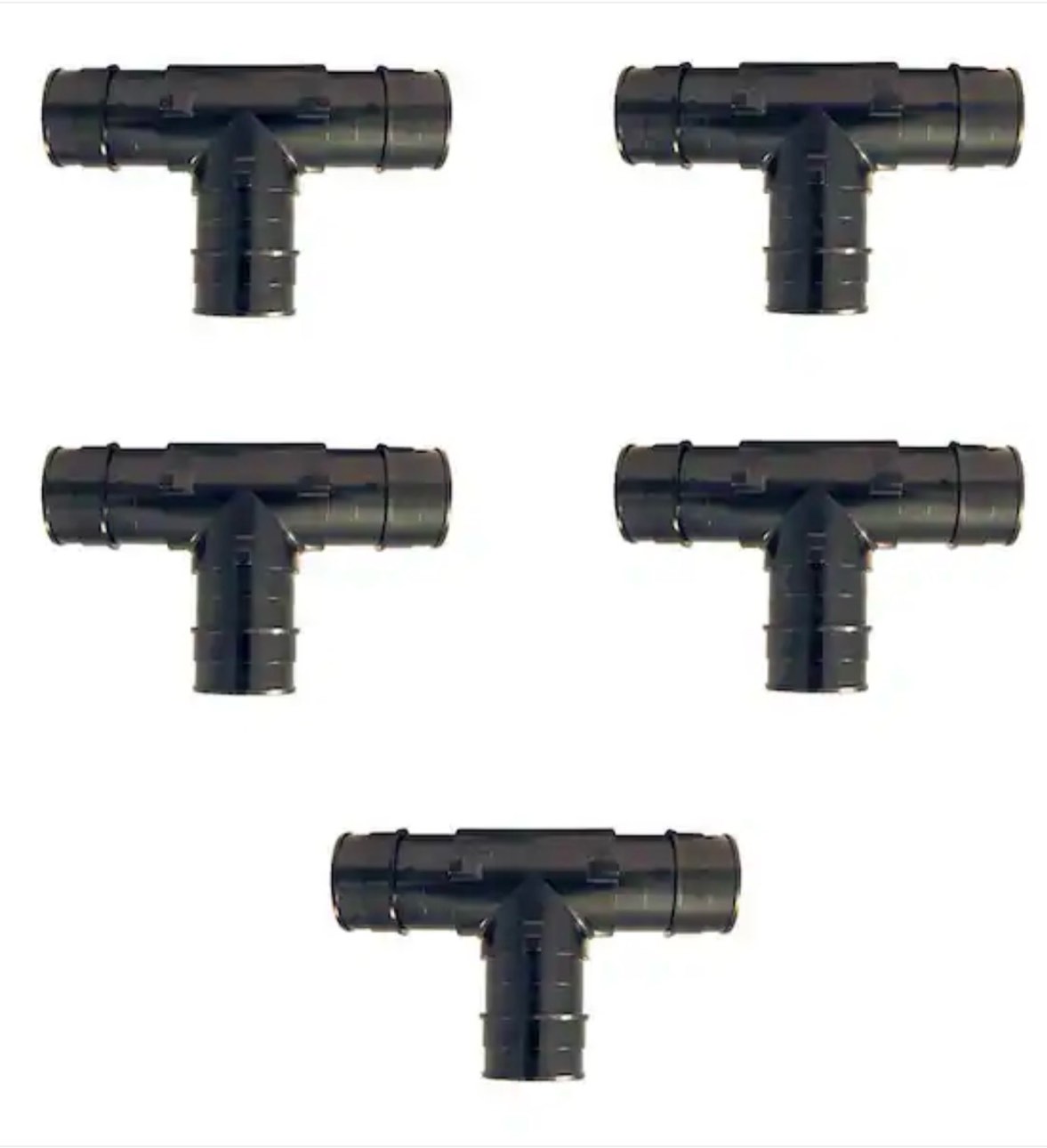 Only 3 pieces. 1 in. Polyalloy PEX-A Expansion Barb Tee (5-Pack)