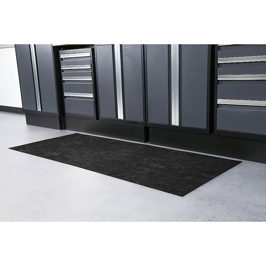 G-Floor 30-in x 72-in Black Vinyl Non-Slip Grip Indoor or outdoor Runner Mat