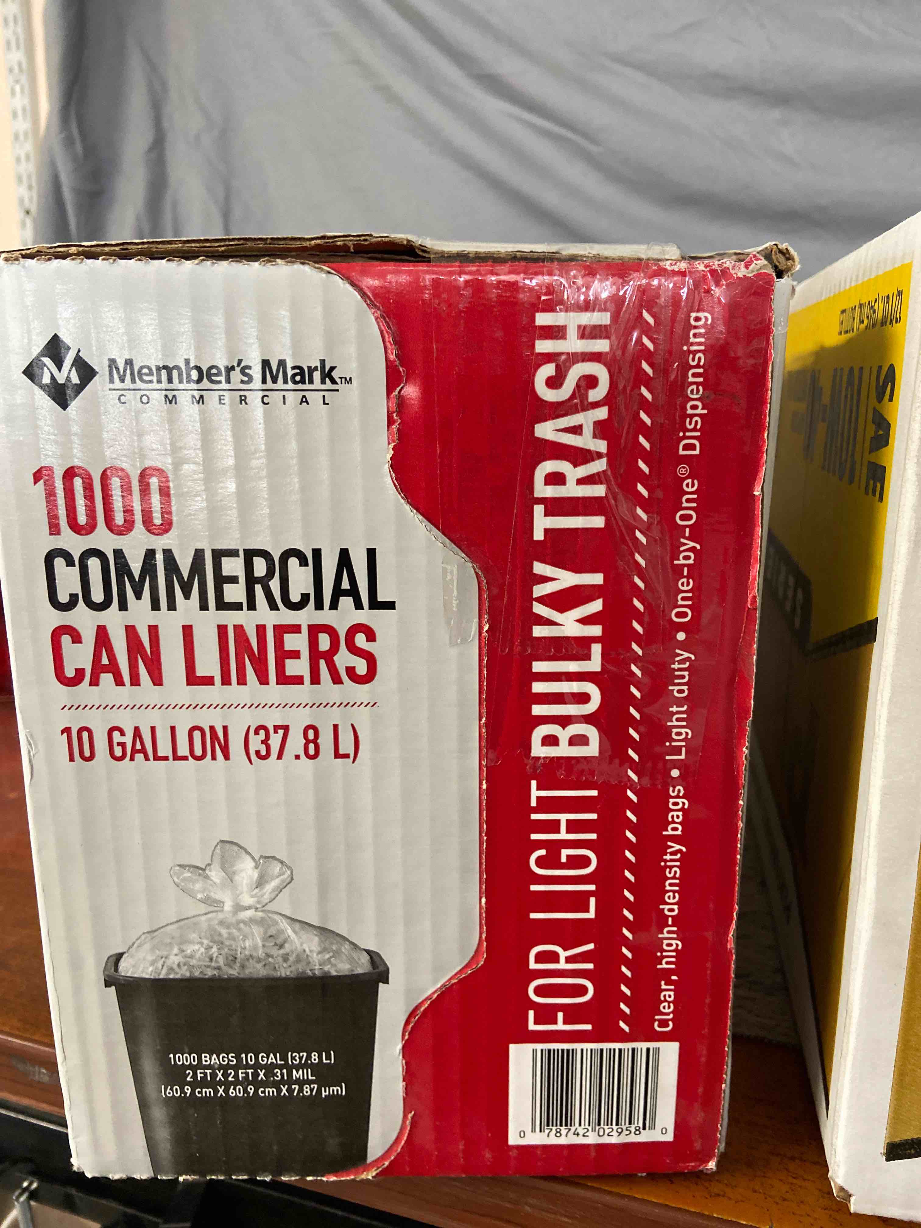 Member's Mark Commercial Trash Bags, 10 Gallon, Clear, 1000 Ct
