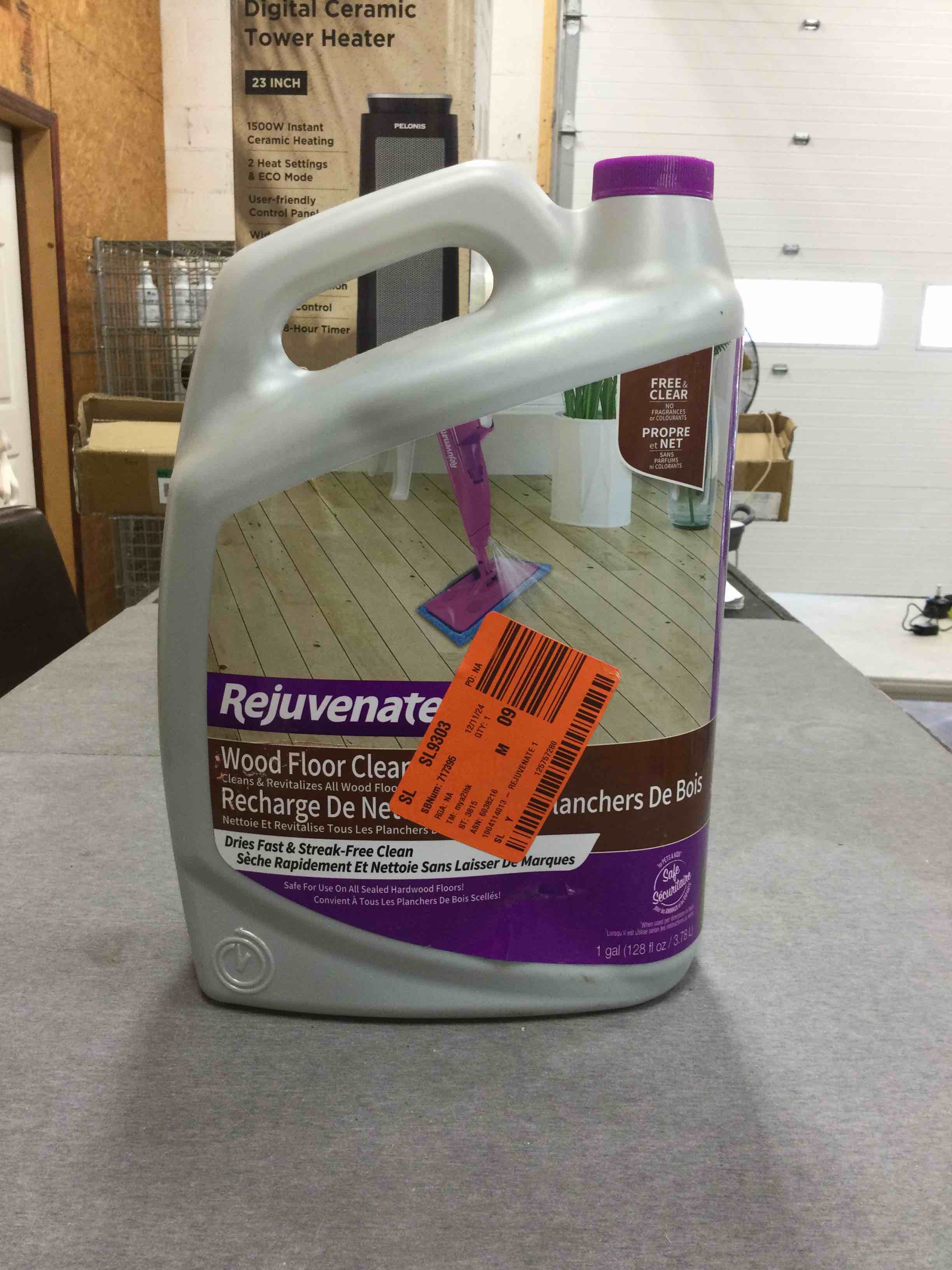 Rejuvenate High-Performance Professional Hardwood Floor Cleaner Streak-Free Formula Eliminates The Toughest Dirt and Grime with Little Effort 128oz