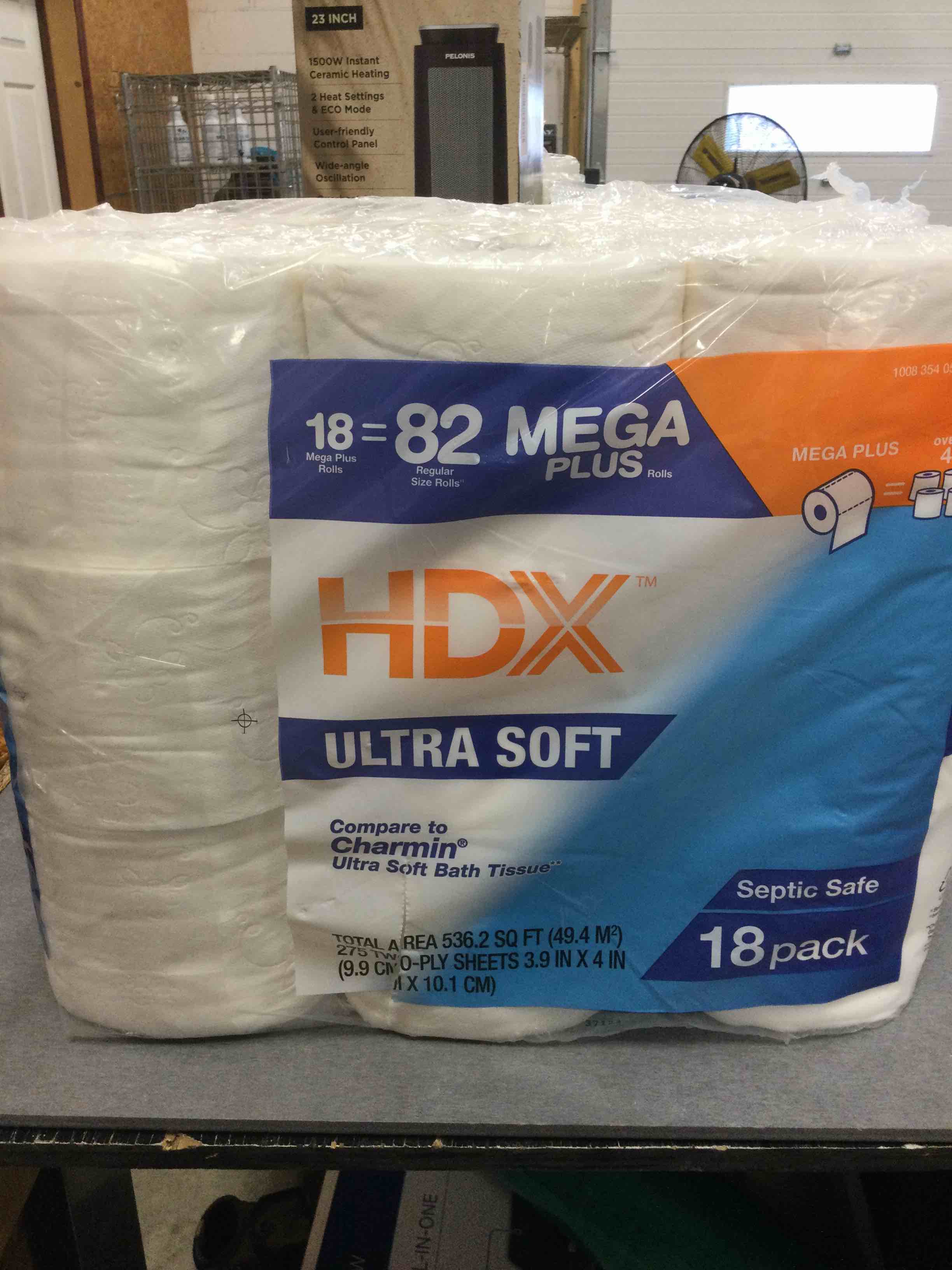 Ultra-Soft Toilet Paper Rolls (18 Mega Plus Rolls)