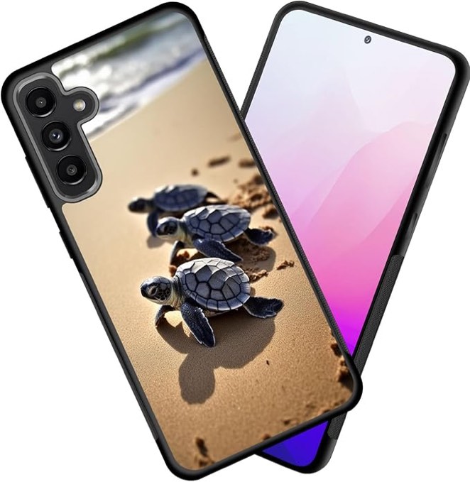 Case for Galaxy S25 Case,Slim Anti-Scratch Tire Anti-Skid Edges Shockproof TPU Back Protective Cover Case for Samsung Galaxy S25 6.2 inch 2025,Beautiful Sea Turtle Beach Brand