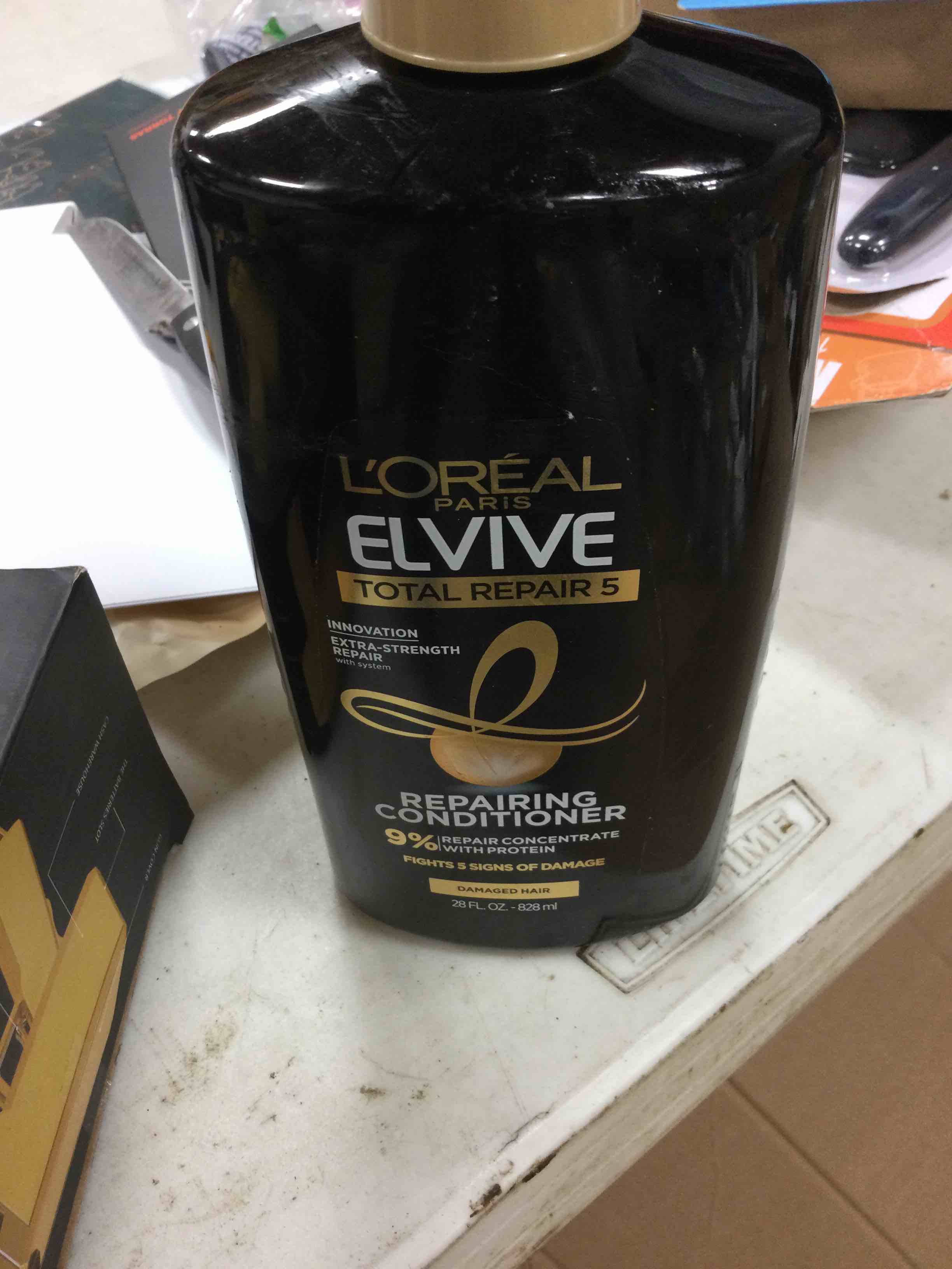 L'Oreal Paris Elvive Total Repair 5 Repairing Conditioner for Damaged Hair Conditioner with Protein and Ceramide for Strong Silky Shiny Healthy Renewed Hair 28 Fl Oz
