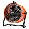 Commercial Electric 16 in. 3-Speed Drum Floor Fan in Orange High Velocity Turbo