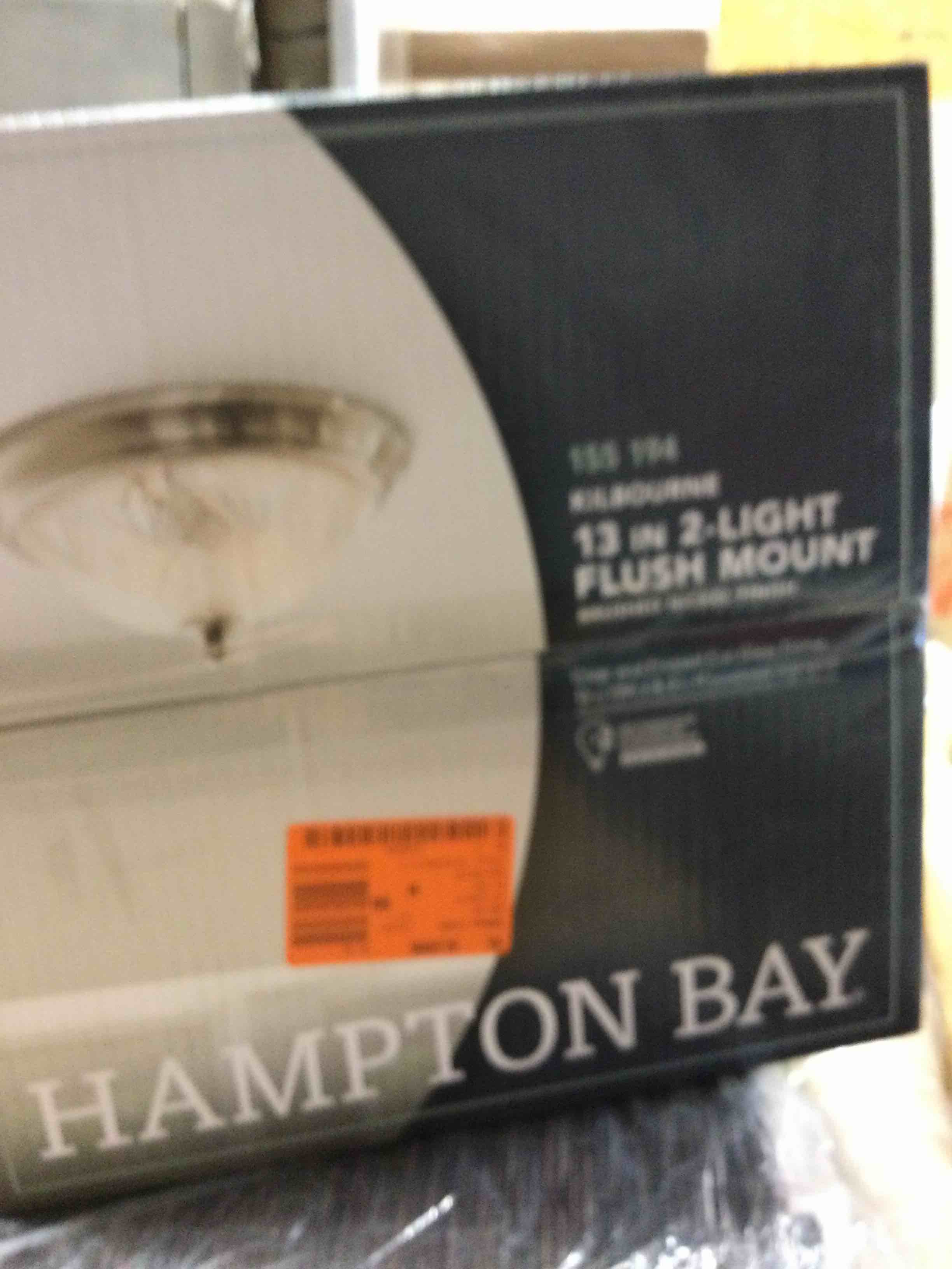 13 in. 2-Light Satin Nickel Flush Mount with Clear Glass Shade