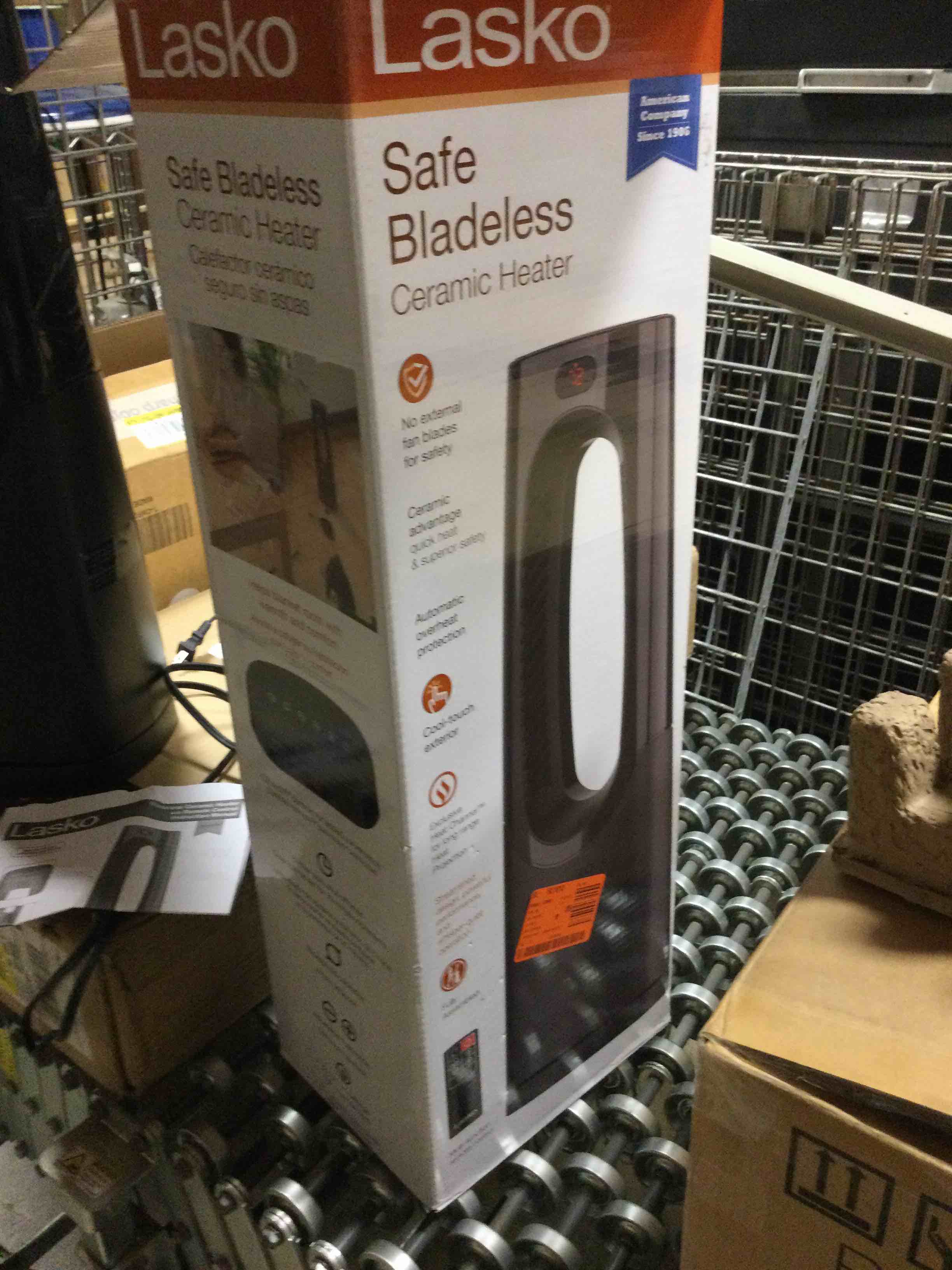 Bladeless 1500-Watt 28 in. Electric Oscillating Tower Ceramic Space Heater with Remote Control