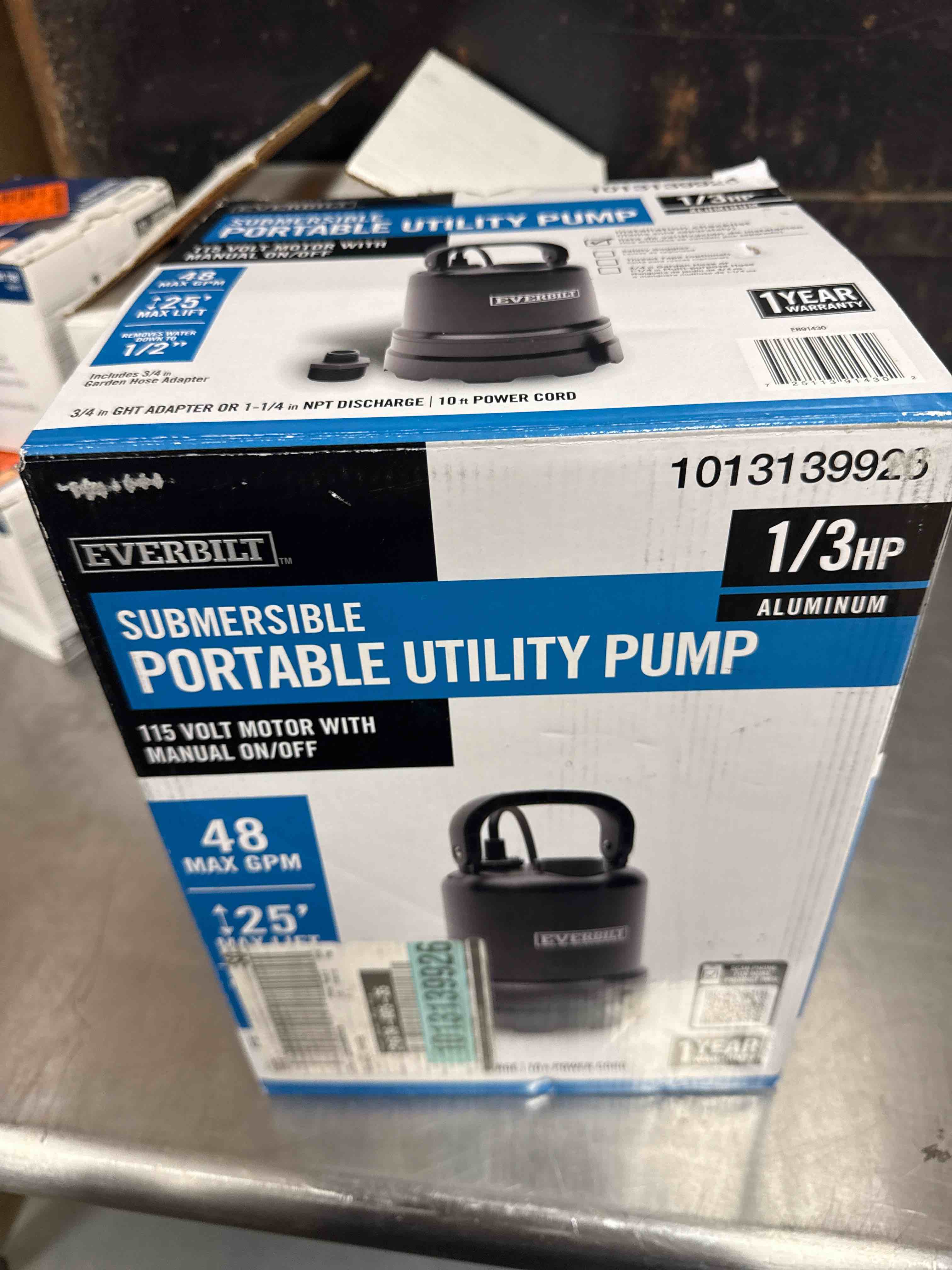 Submersible Portable Utility Pump115 volt
