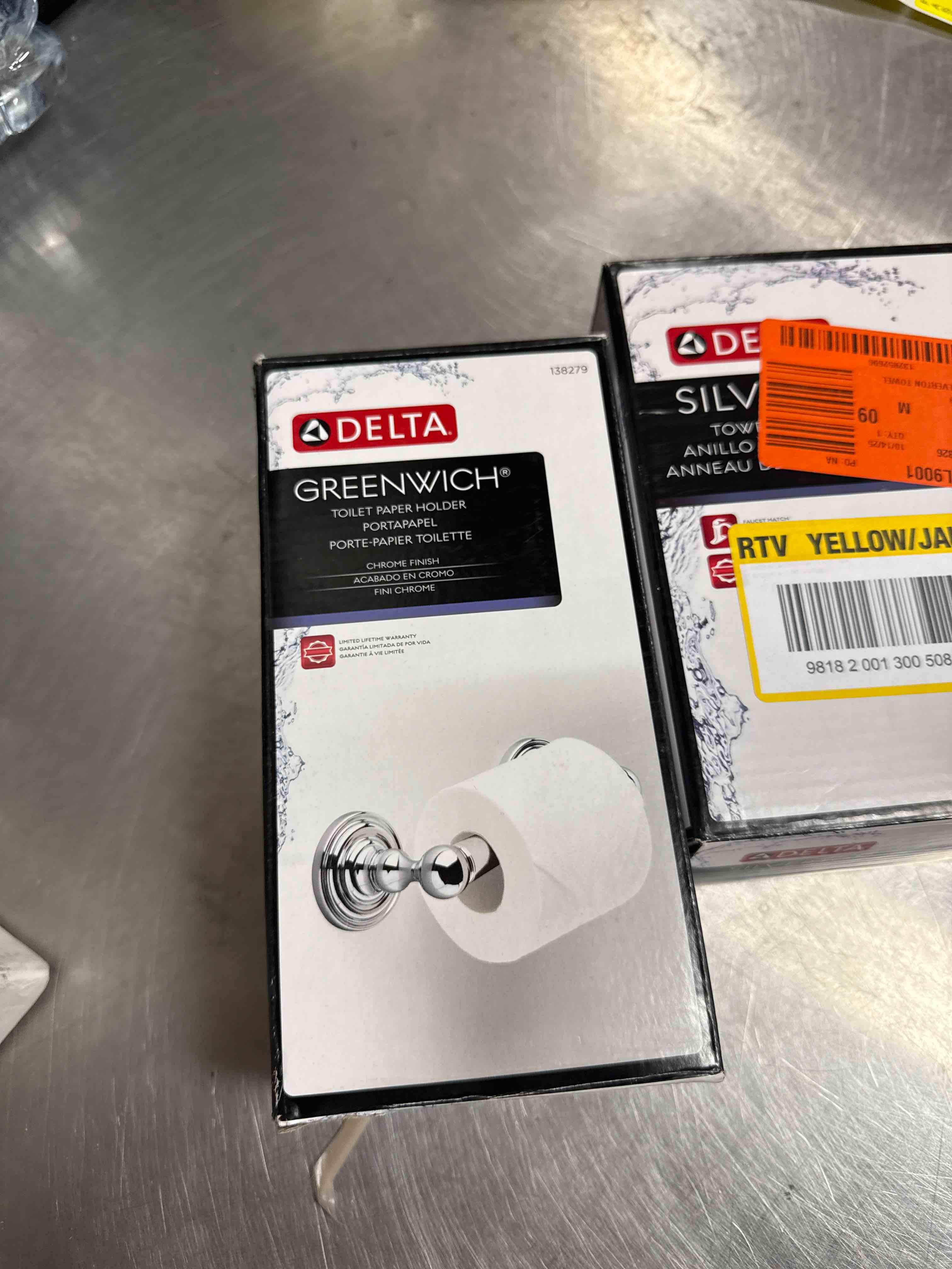 Toilet paper holder and towel holder