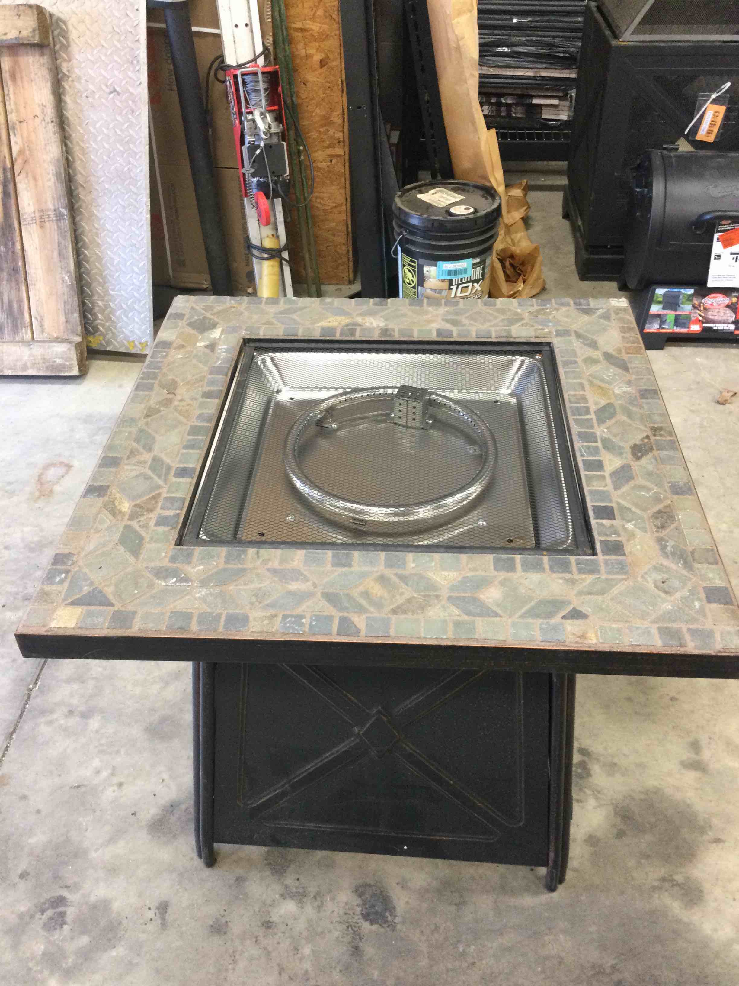 Hampton Bay Cross Ridge Gas Fire Pit Table